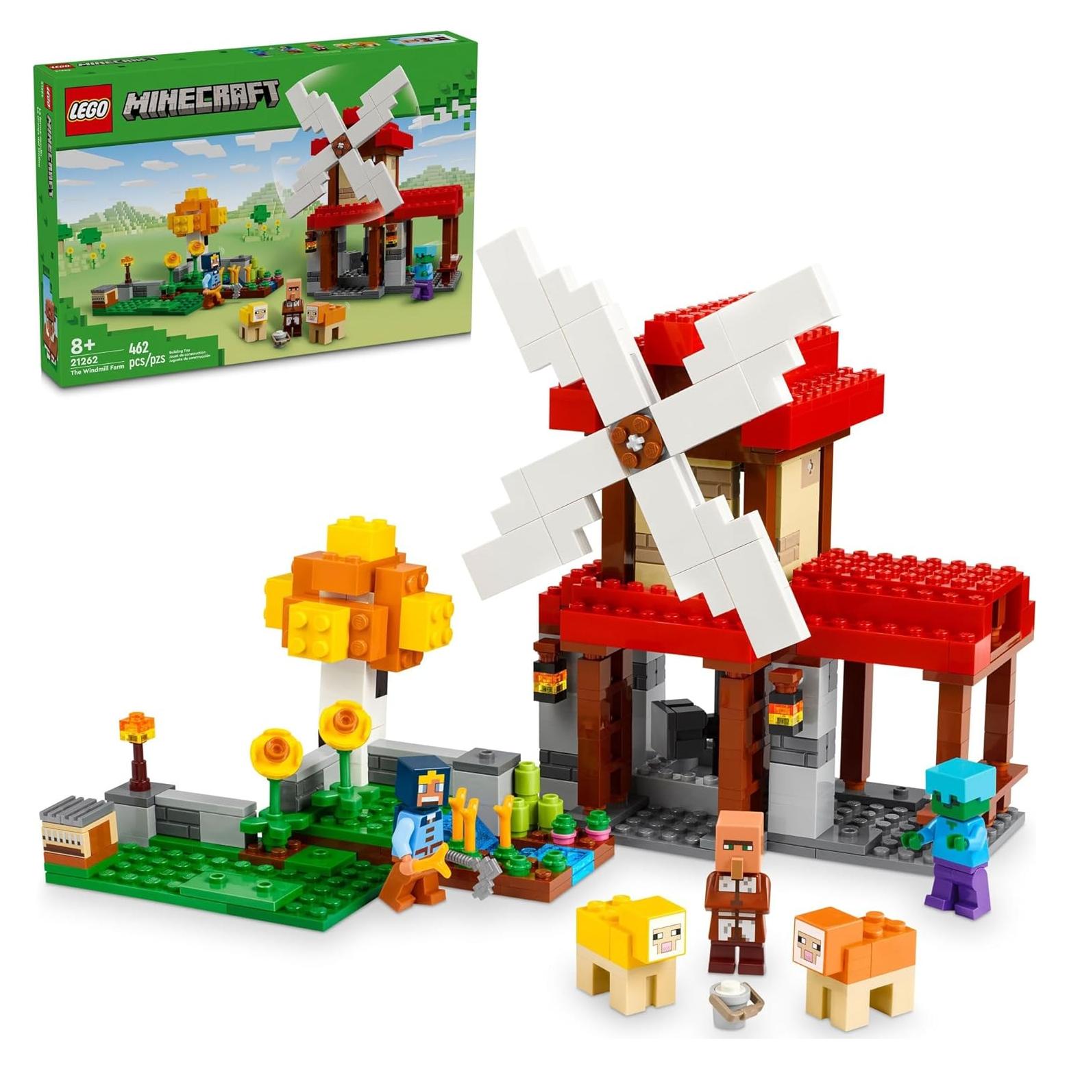 LEGO Minecraft La Granja del Molino de Viento 21262 - Juguete 462 Piezas