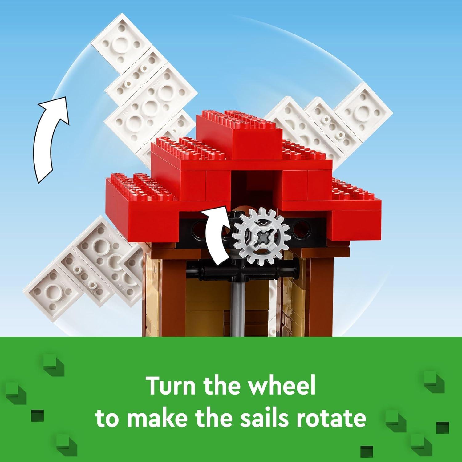 LEGO Minecraft La Granja del Molino de Viento 21262 - Juguete 462 Piezas