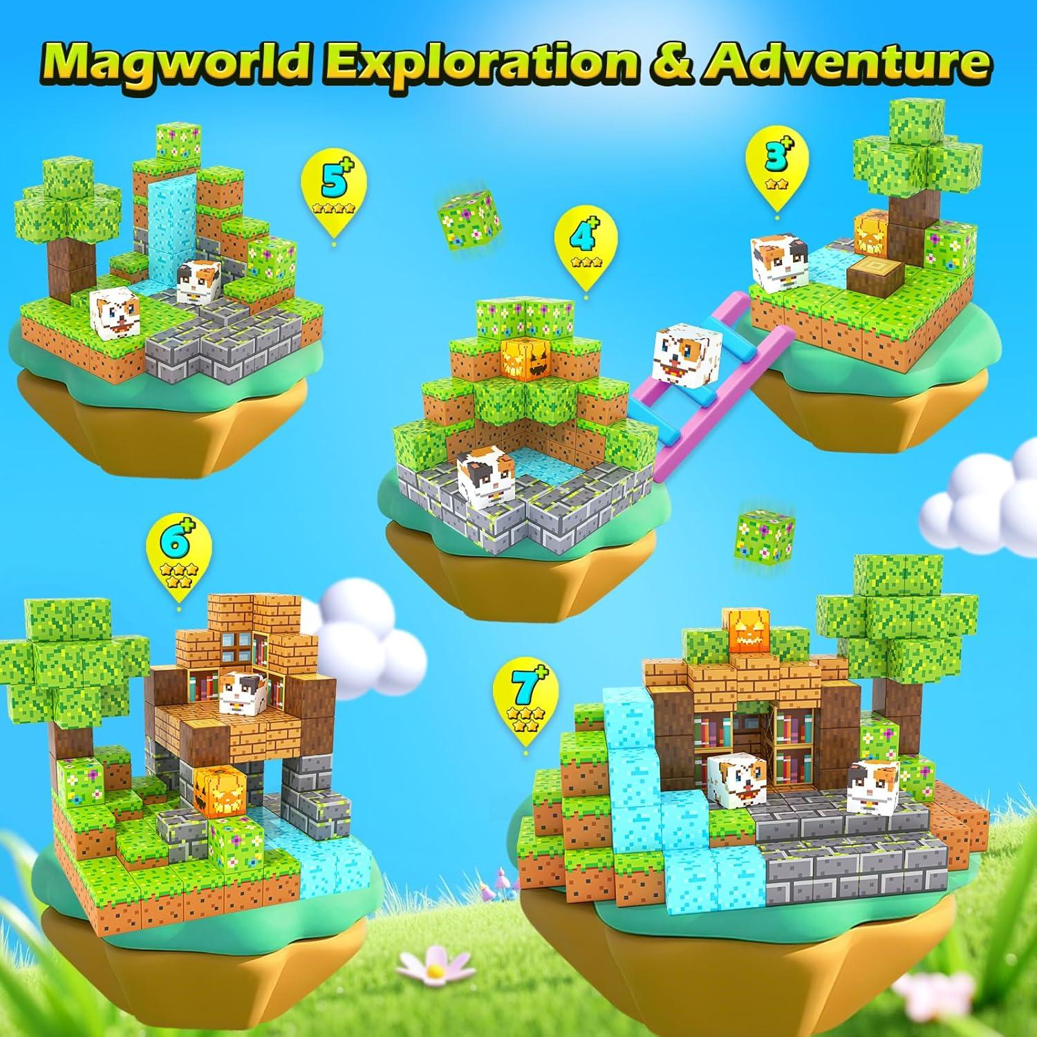 Bloques Magnéticos Norline 100PCS - Juguetes de Construcción 3+ Años