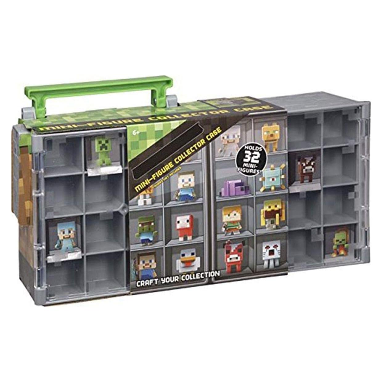 Caja de Colección de Mini Figuras Minecraft Mattel 32 Figuras