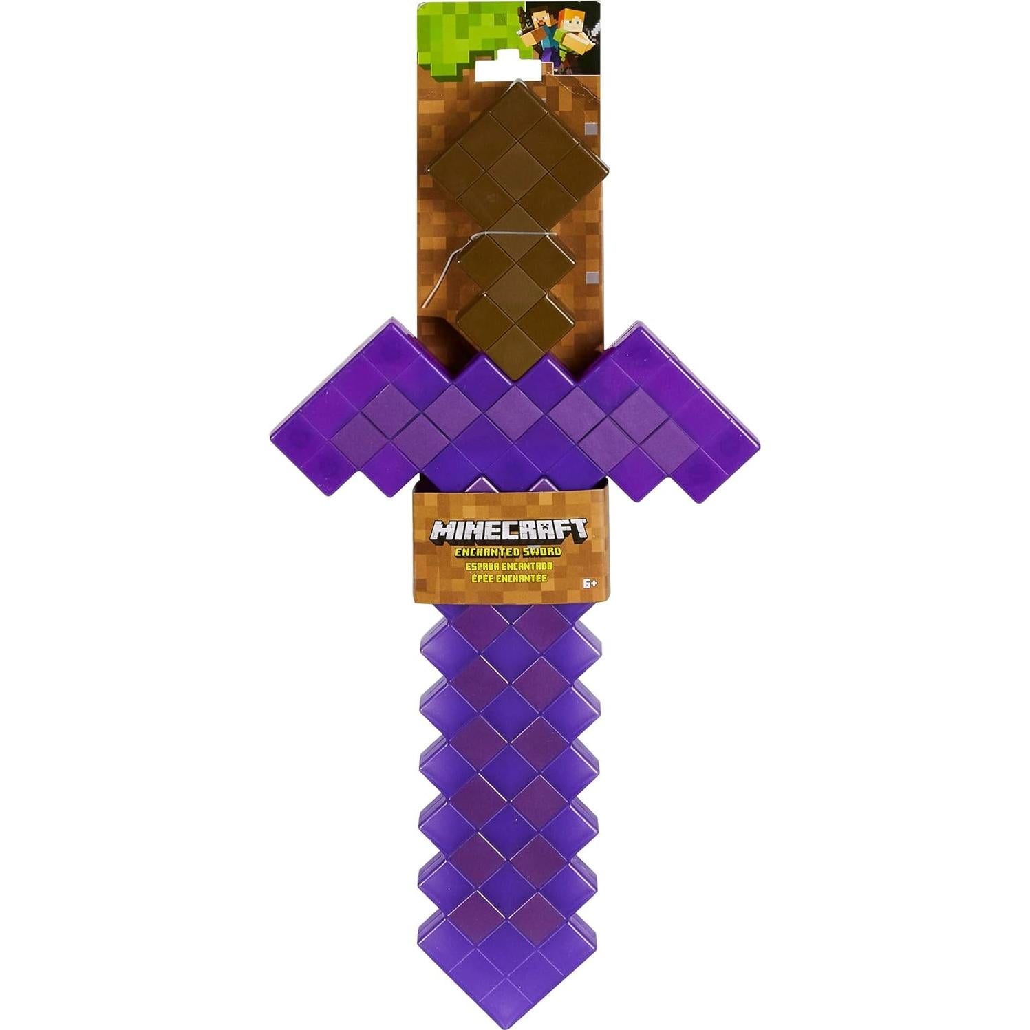 Espada de Diamante Minecraft Mattel 24.8x2.54x46.99cm