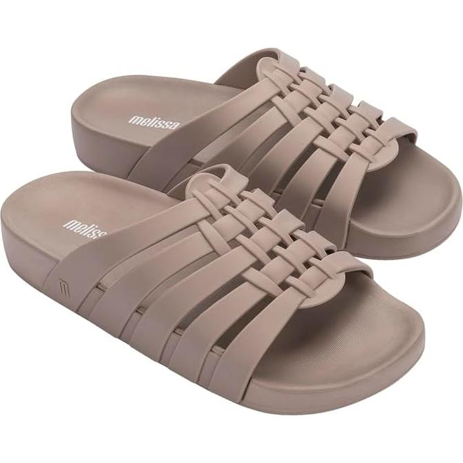 Sandalias Melissa Possession Slide Mujeres Beige 27x11x8cm