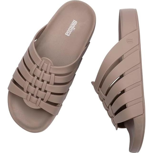 Sandalias Melissa Possession Slide Mujeres Beige 27x11x8cm