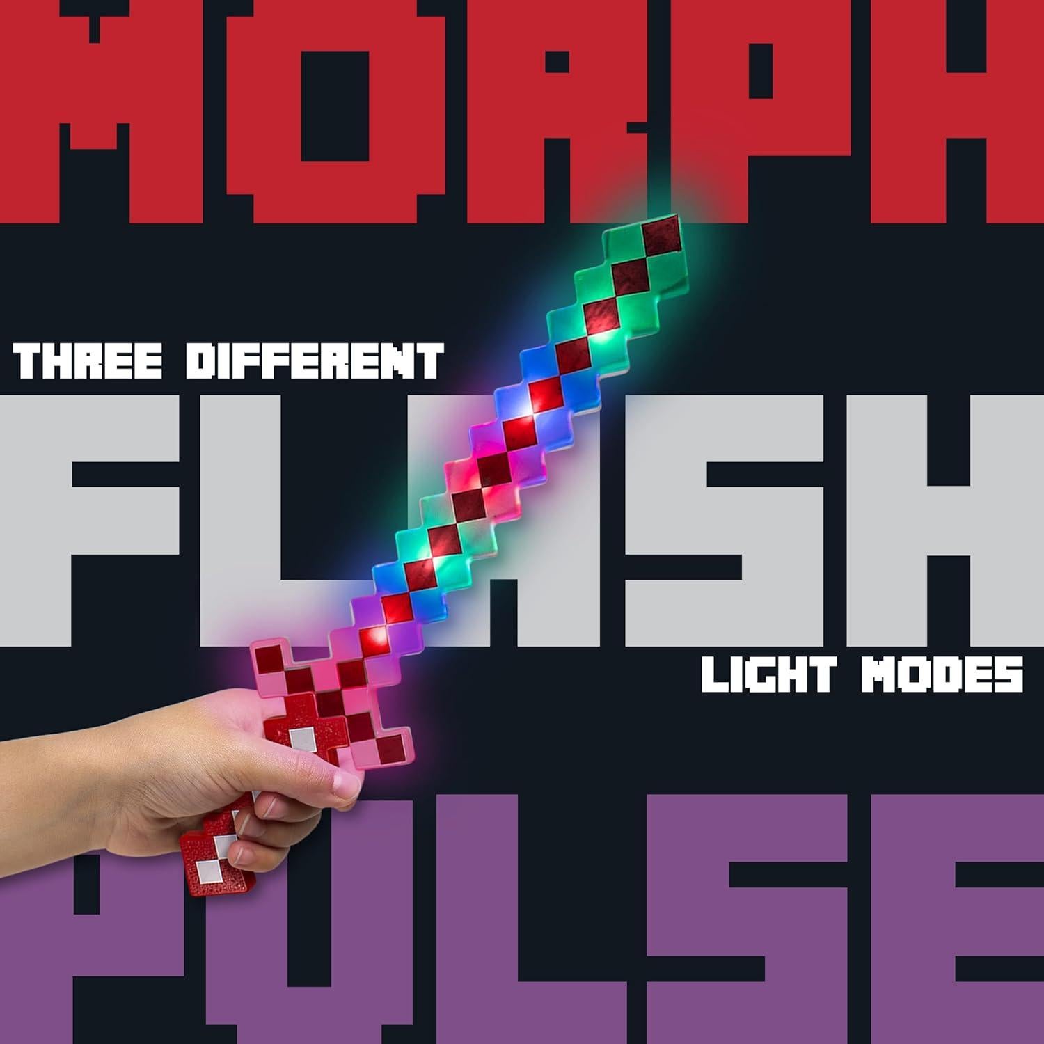 Espada de Juguete Pixel LED Fun Central 61 cm Roja