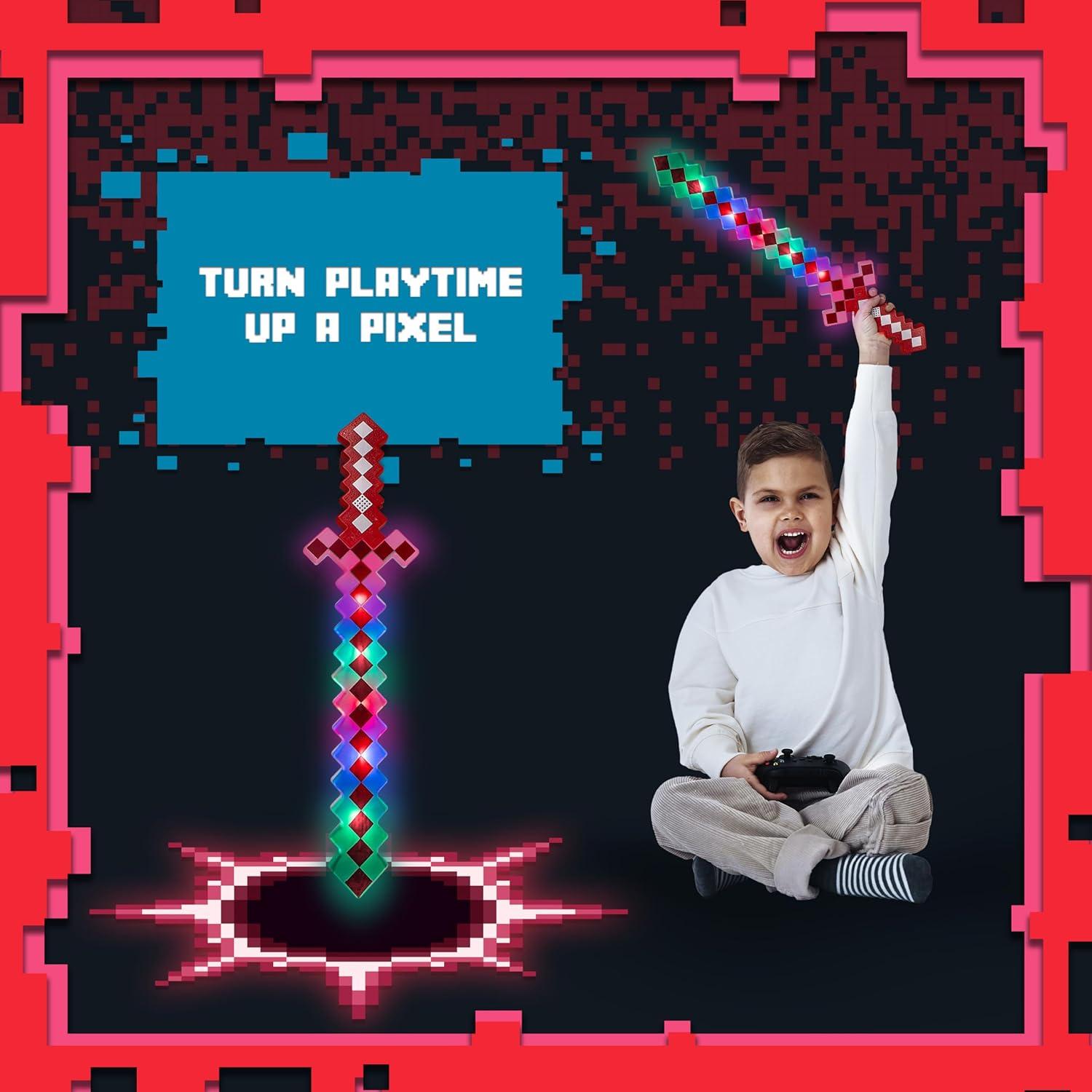 Espada de Juguete Pixel LED Fun Central 61 cm Roja