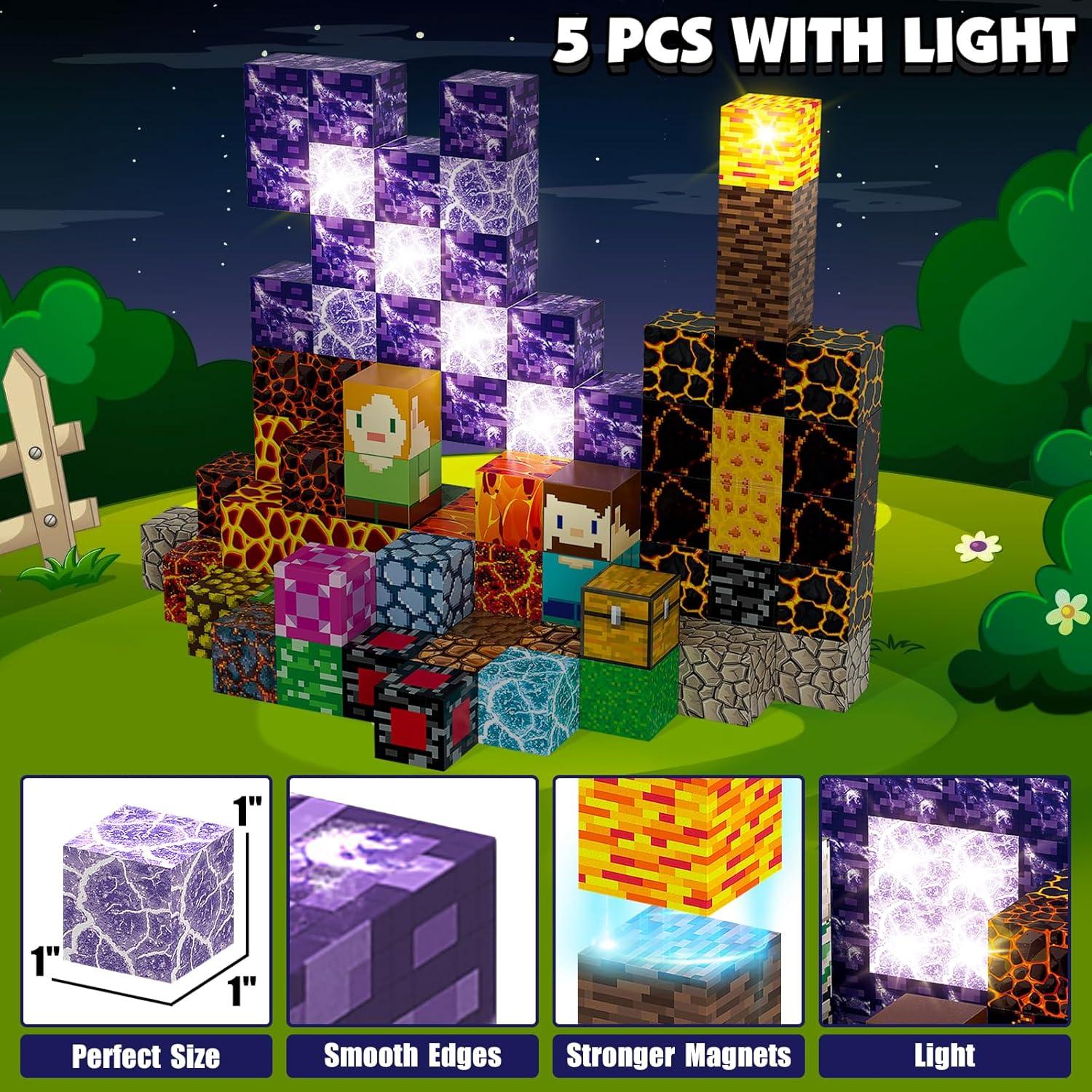 Juego de Bloques Magnéticos AIDYVOI 100 Piezas 3D para Niños