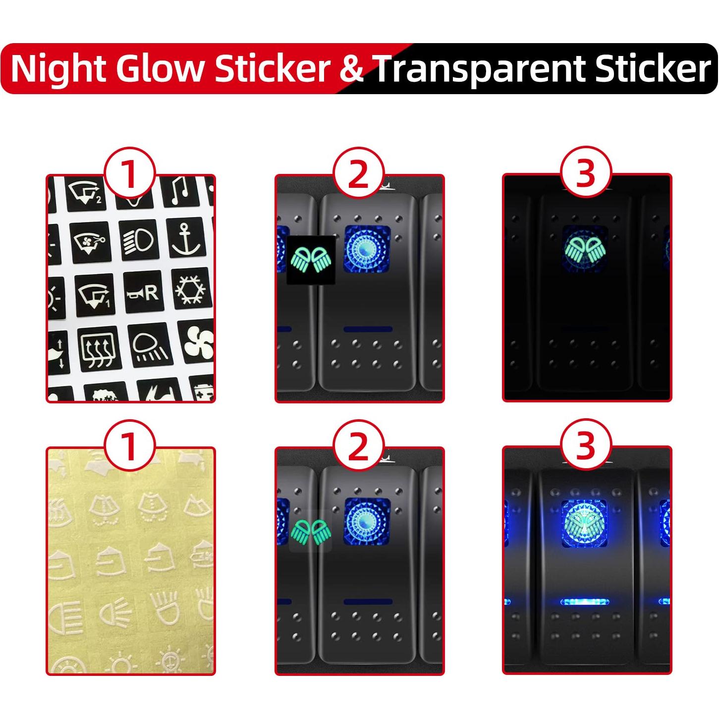 Panel de Aluminio 2 Gang FXC Rocker Interruptores Azul 12V/24V