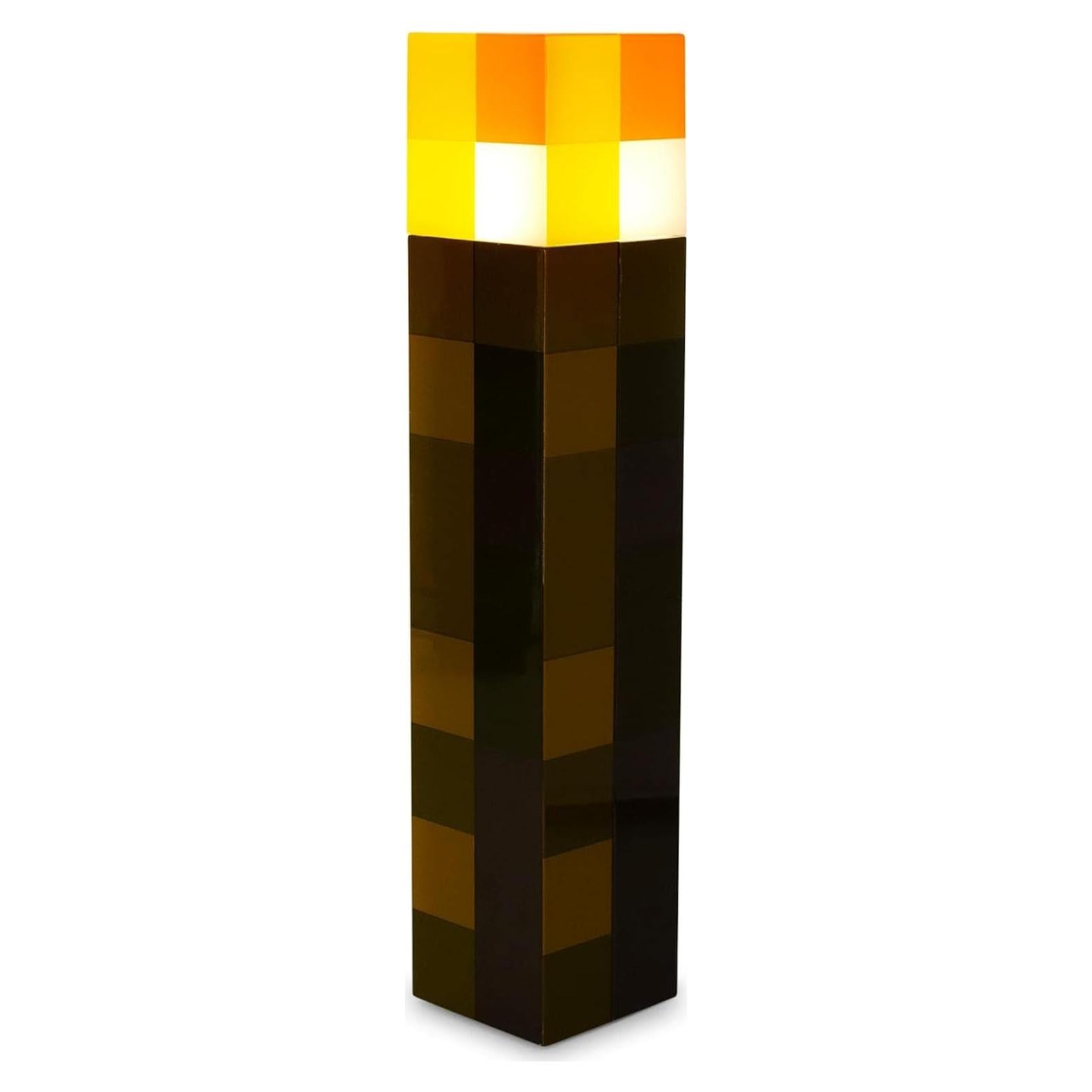Luz Nocturna LED Antorcha de Piedra Marrón Minecraft Ukonic