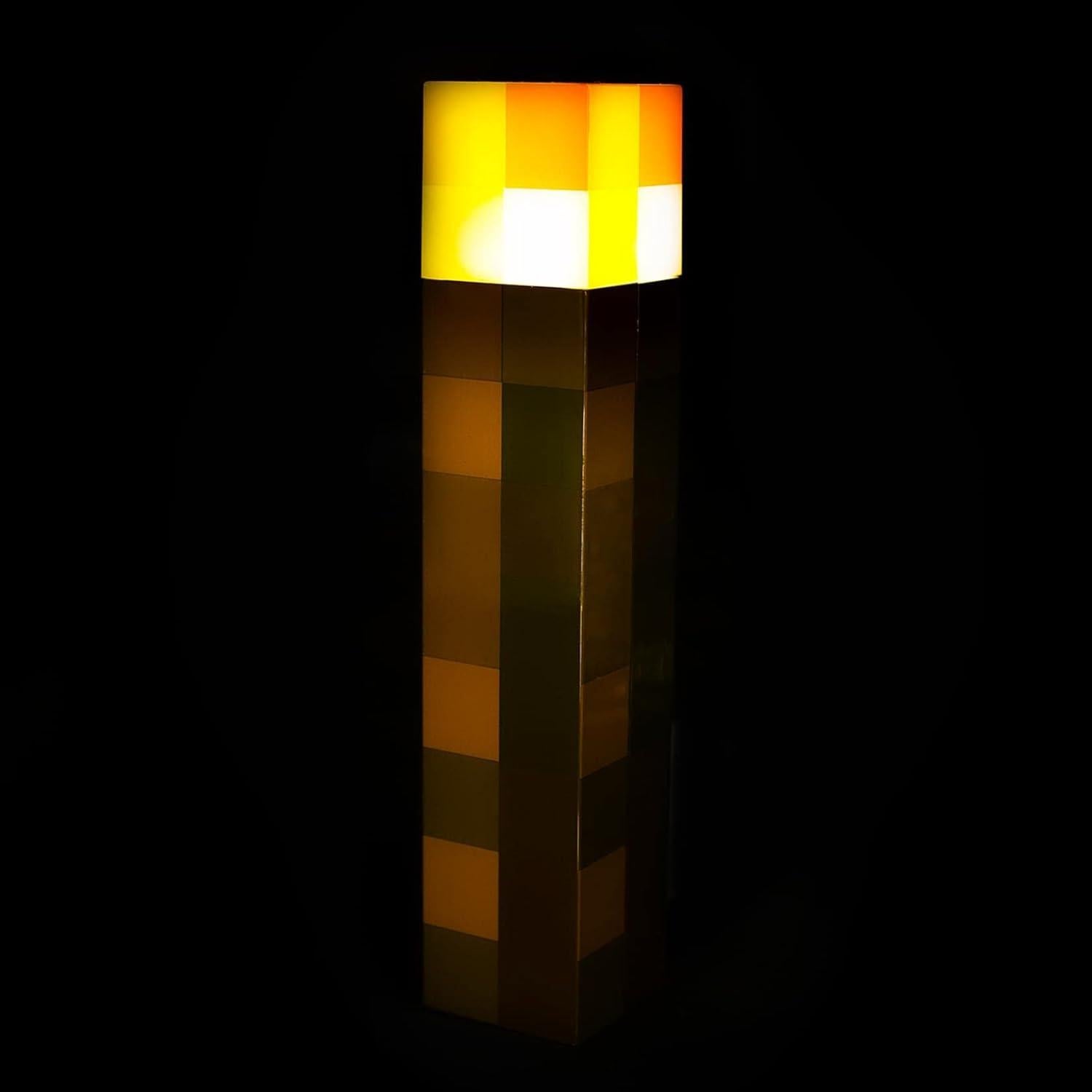 Luz Nocturna LED Antorcha de Piedra Marrón Minecraft Ukonic