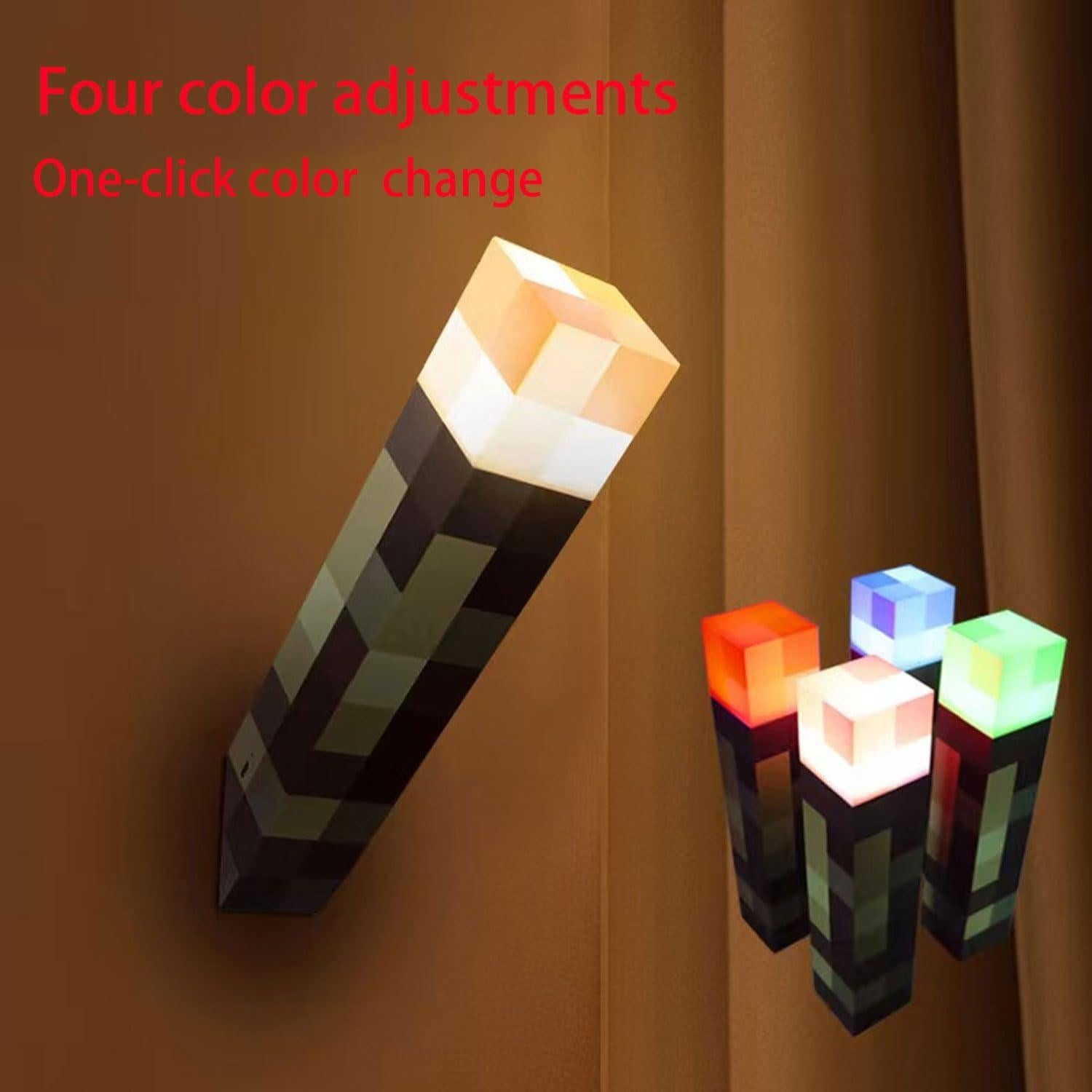 Lámpara de antorcha LED Genyerl 27.94 cm recargable USB 4 colores