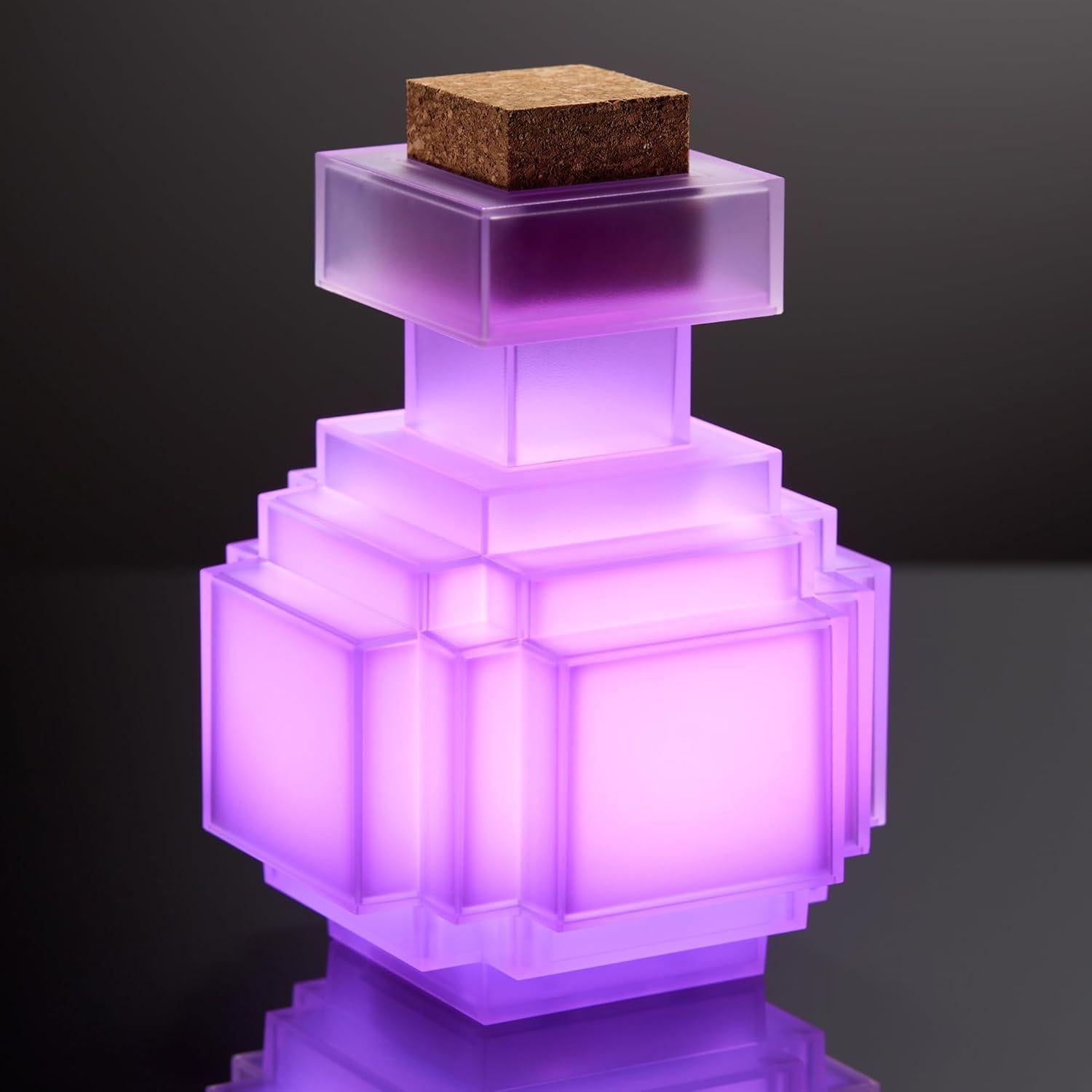 Botella de Poción LED Cambiante de Color Minecraft 16.5 cm