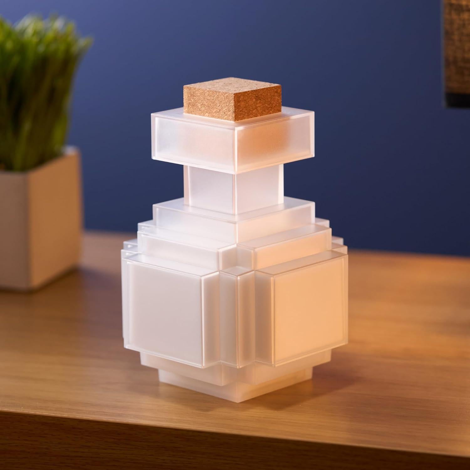 Botella de Poción LED Cambiante de Color Minecraft 16.5 cm