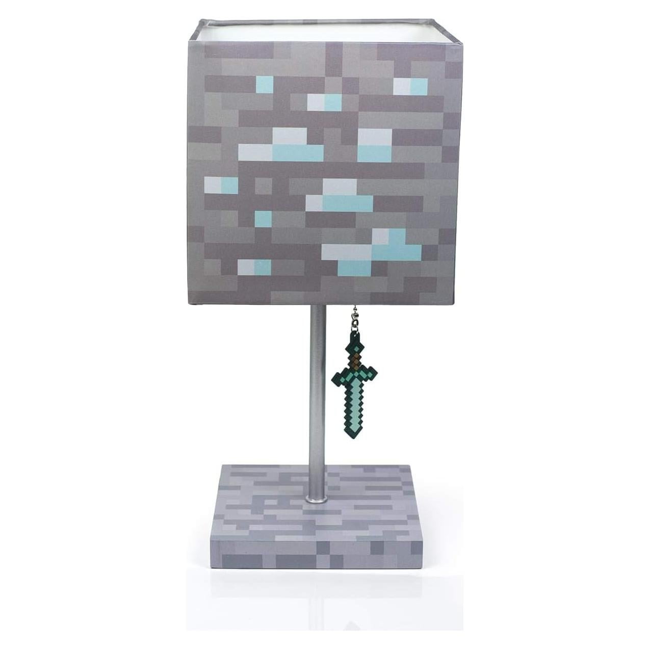Lámpara LED Minecraft Bloque Diamante 35.56 cm con Espada