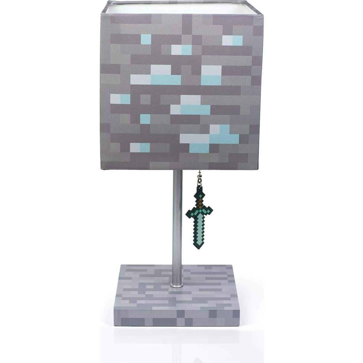 Lámpara LED Minecraft Bloque Diamante 35.56 cm con Espada