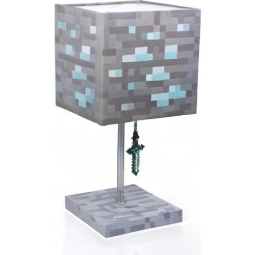 Lámpara LED Minecraft Bloque Diamante 35.56 cm con Espada
