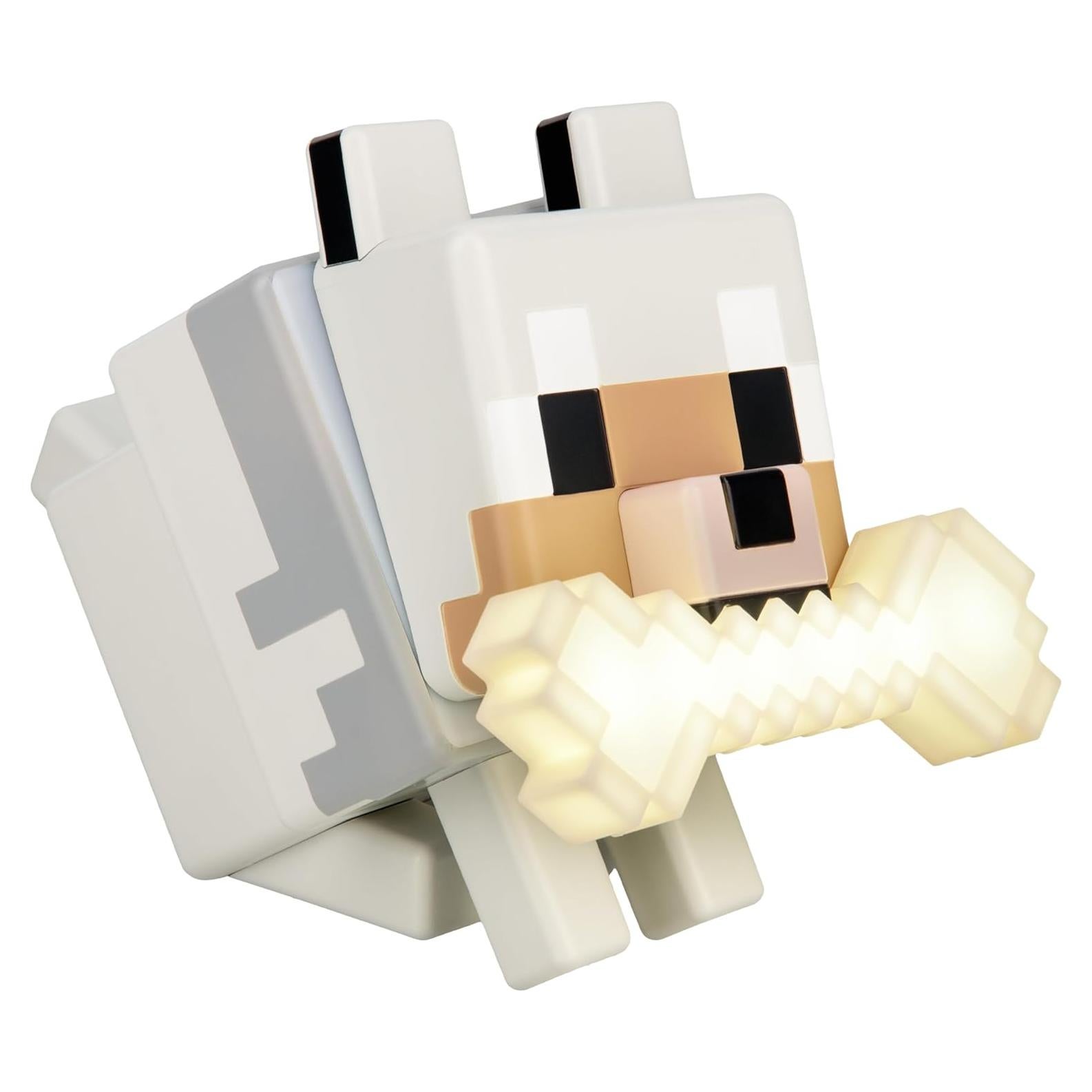 Lámpara Nocturna LED Paladone Minecraft Lobo Multicolor