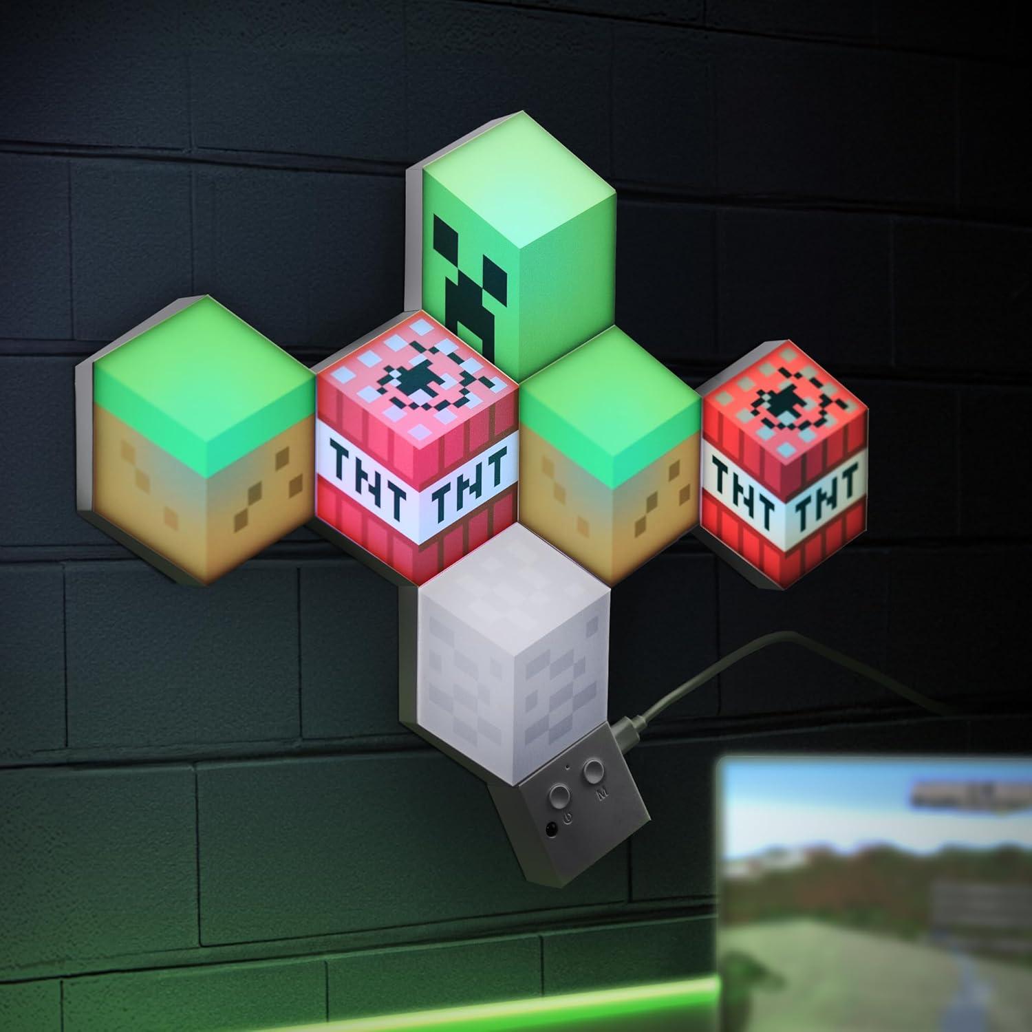Luces de Pared Inteligentes Minecraft - 6 Paneles RGB USB