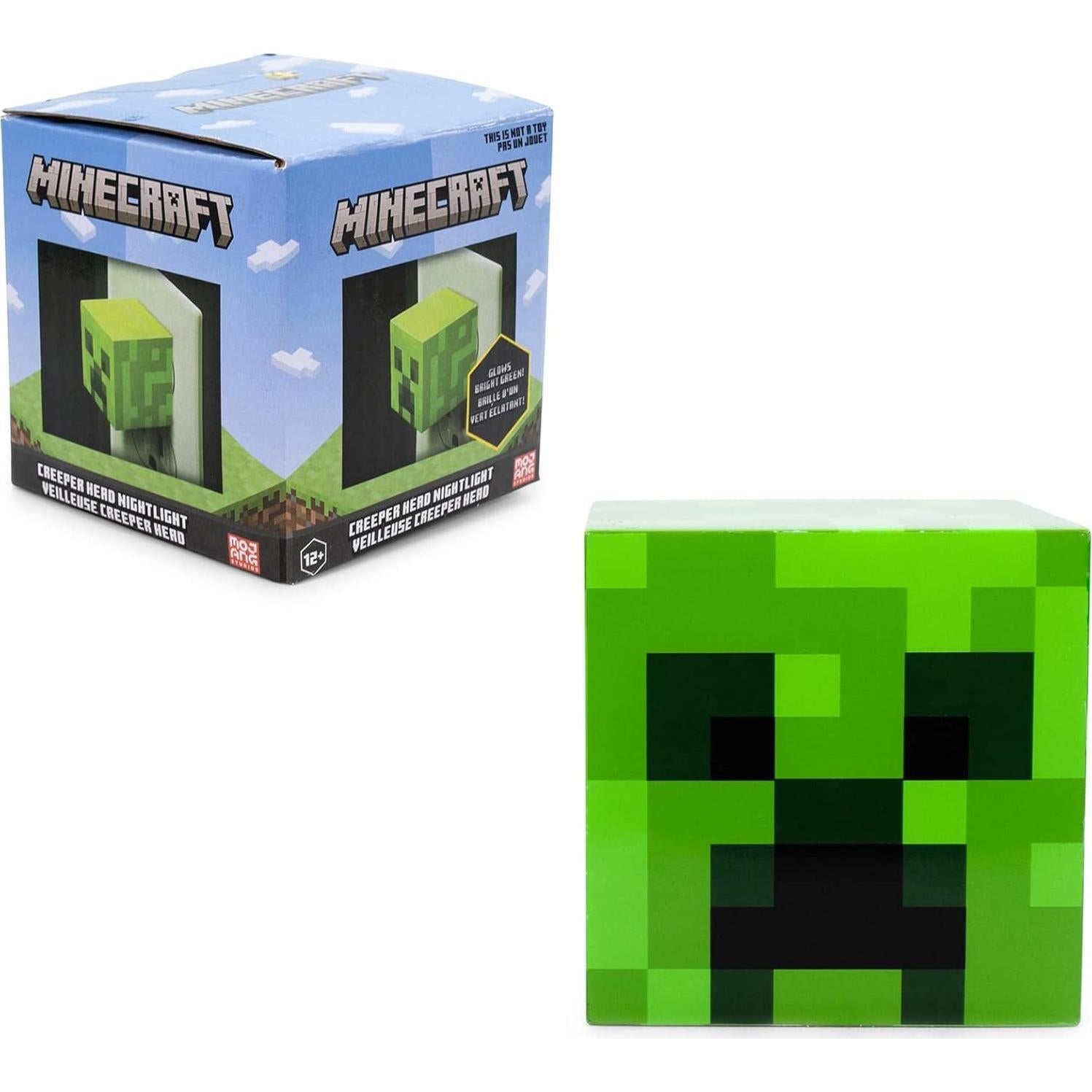 Luz Nocturna Creeper Minecraft LED con Sensor Automático 18cm