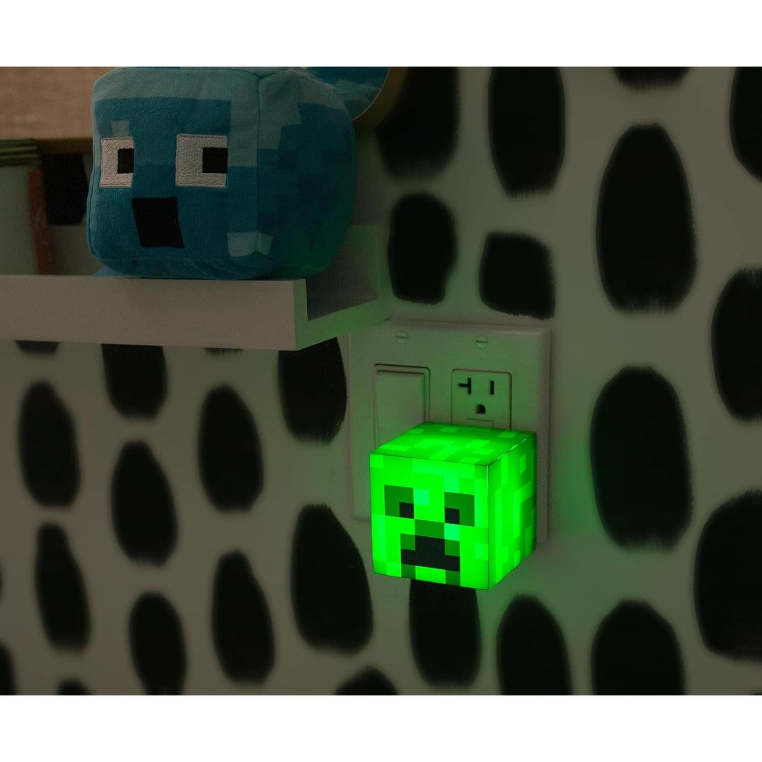 Luz Nocturna Creeper Minecraft LED con Sensor Automático 18cm