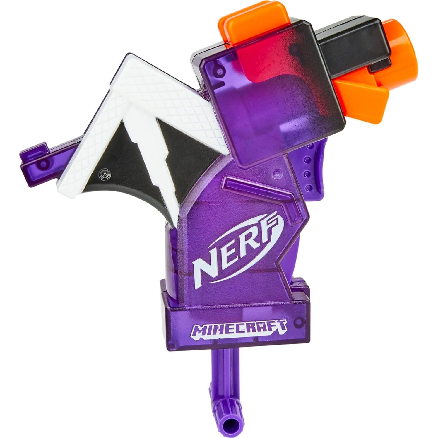 Lanzador Nerf MicroShots Minecraft Dragón Ender Mini con 2 Dardos