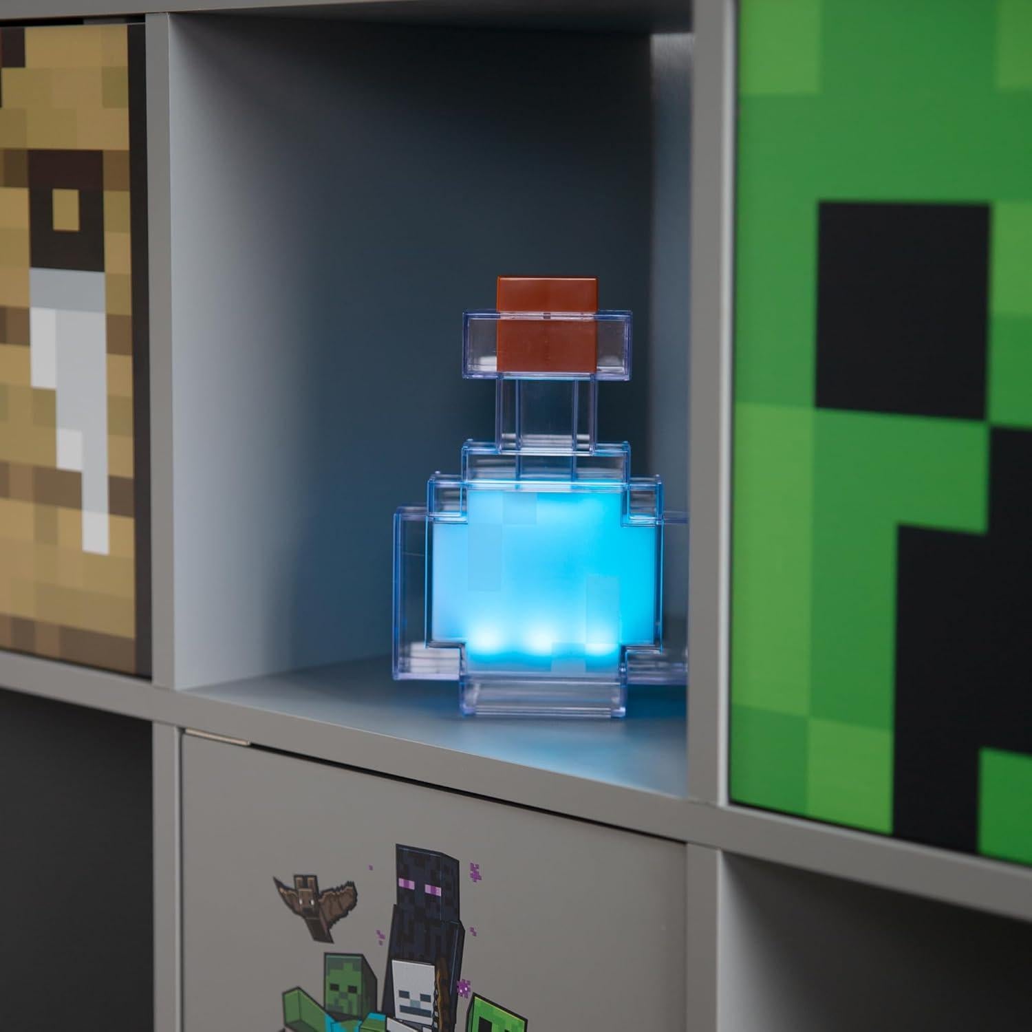 Lámpara Nocturna LED Minecraft Poción 17.78 cm 8 Colores USB