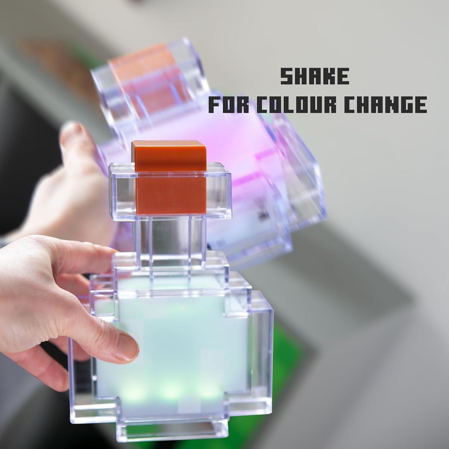 Lámpara Nocturna LED Minecraft Poción 17.78 cm 8 Colores USB