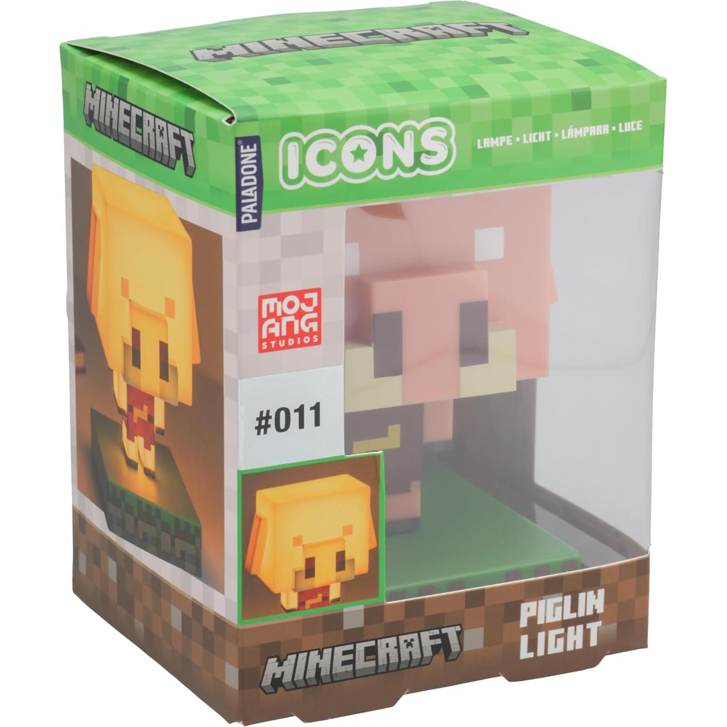 Lámpara Nocturna LED Paladone Piglin Minecraft - Multicolor