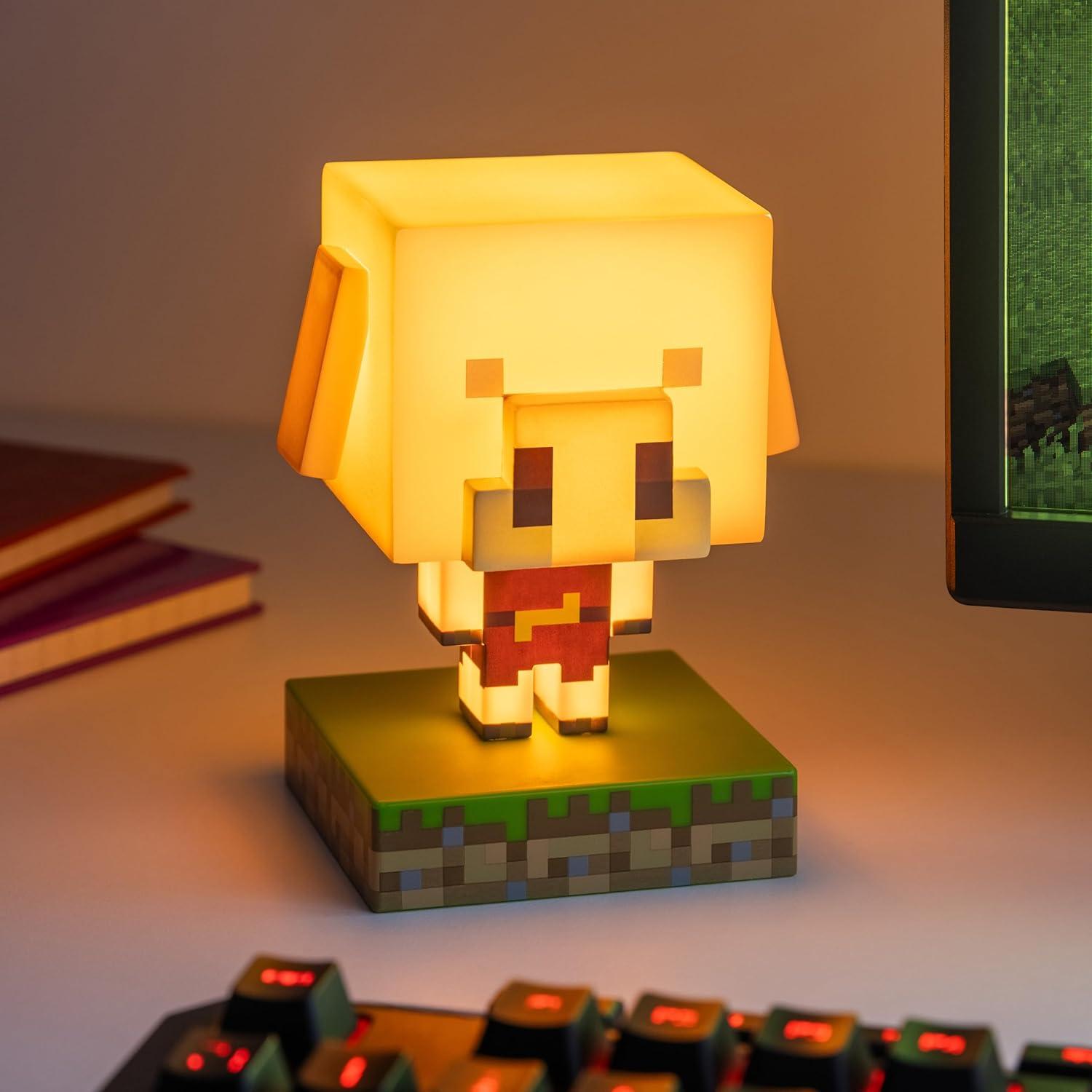 Lámpara Nocturna LED Paladone Piglin Minecraft - Multicolor