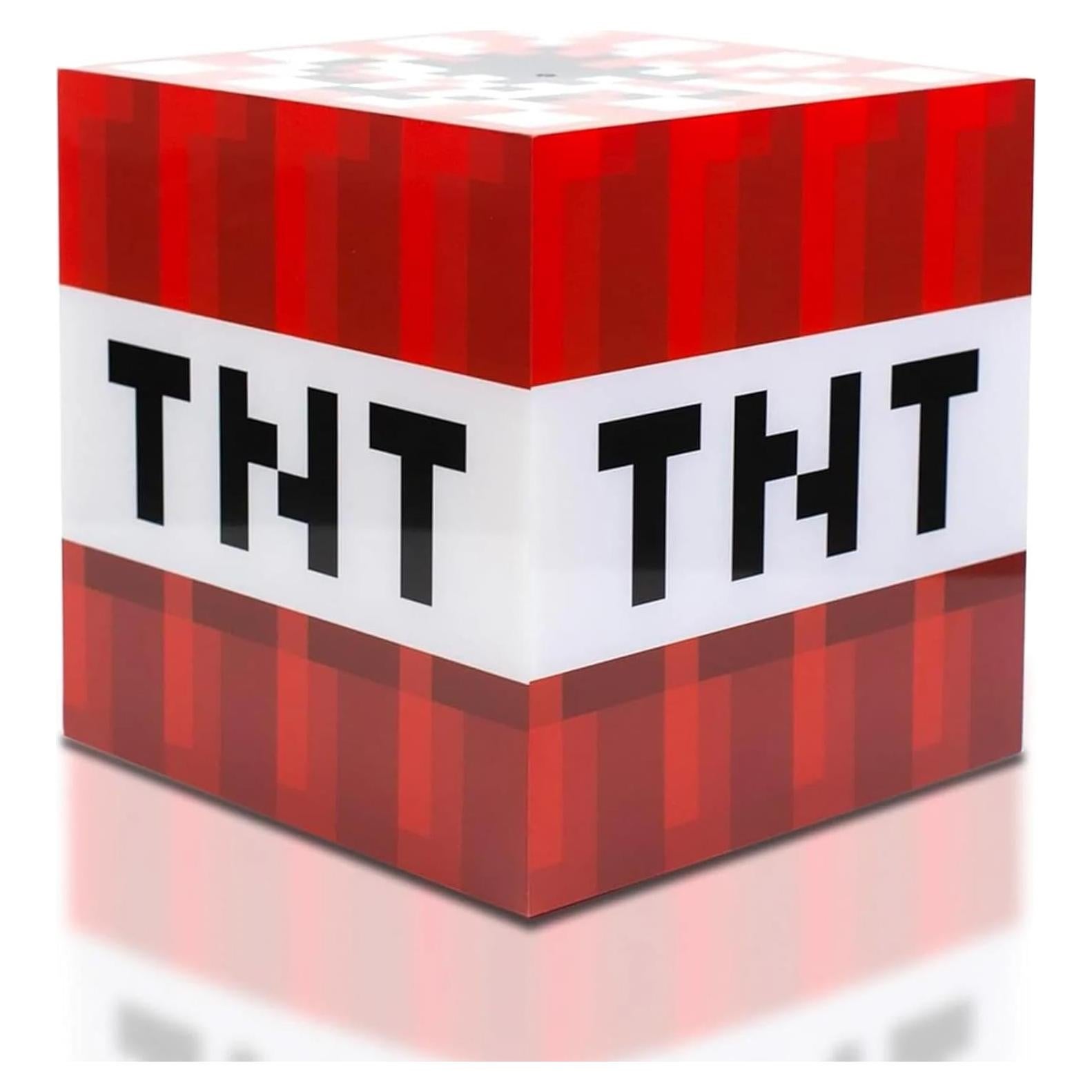 Lámpara de Ambiente LED Bloque TNT Minecraft 15 cm Rojo