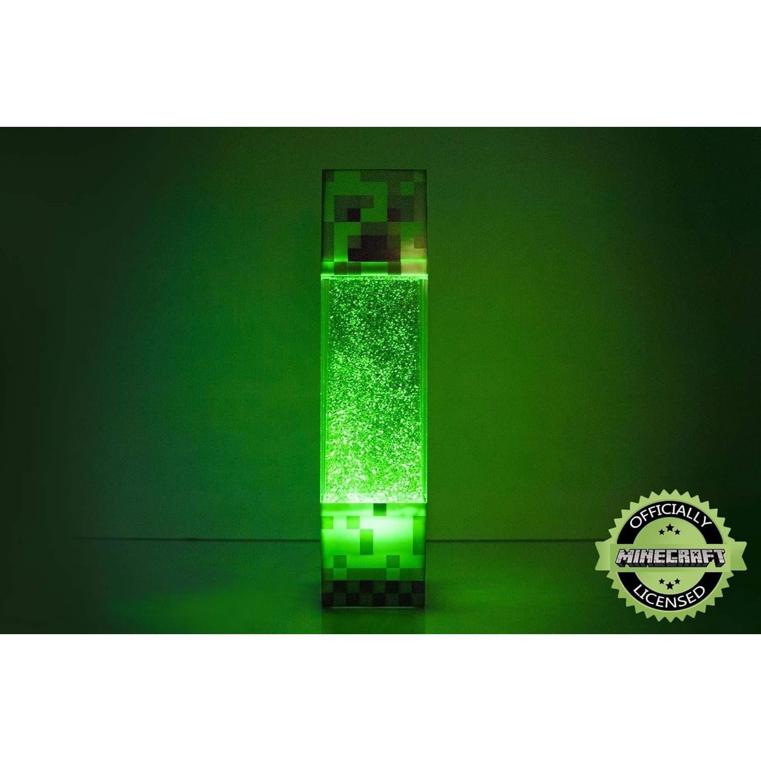 Lámpara LED Creeper Minecraft 30.48 cm Verde Portátil