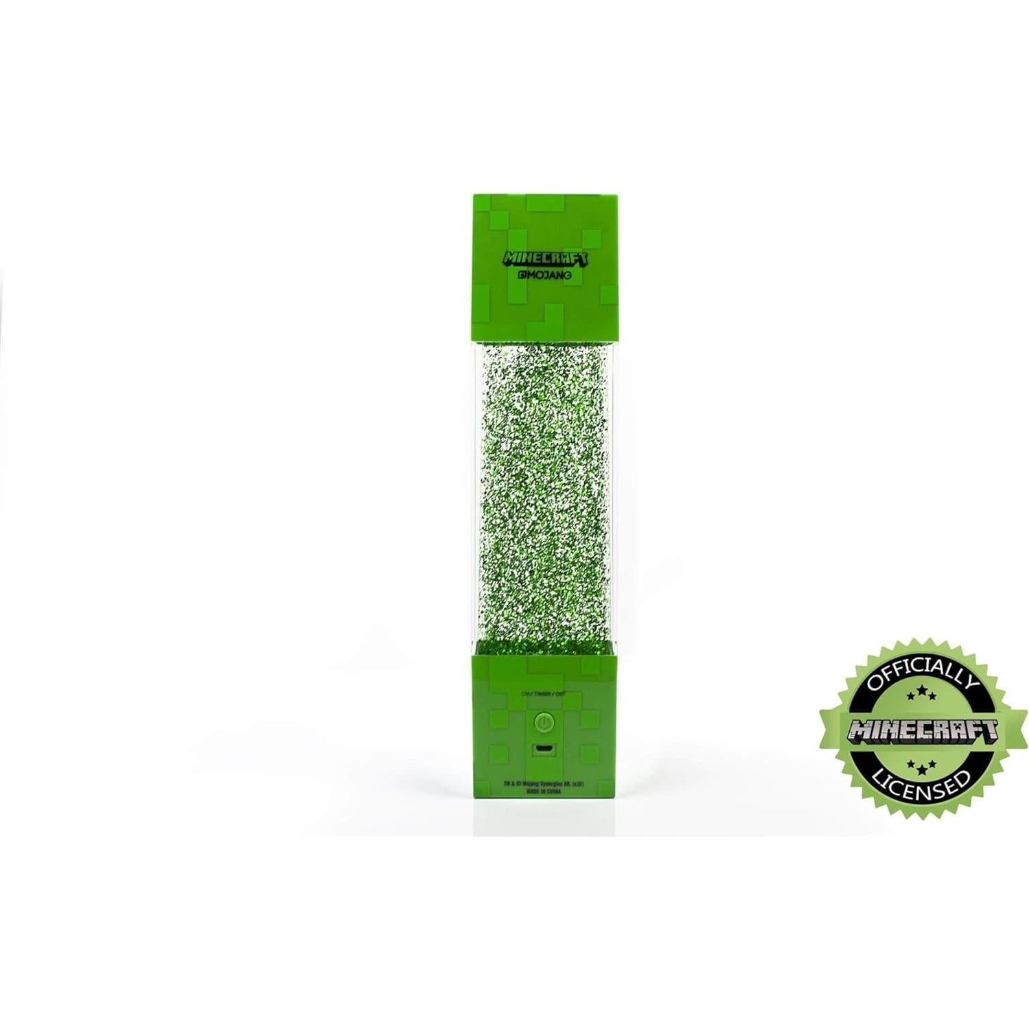 Lámpara LED Creeper Minecraft 30.48 cm Verde Portátil