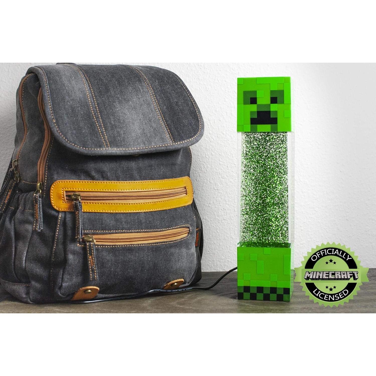Lámpara LED Creeper Minecraft 30.48 cm Verde Portátil
