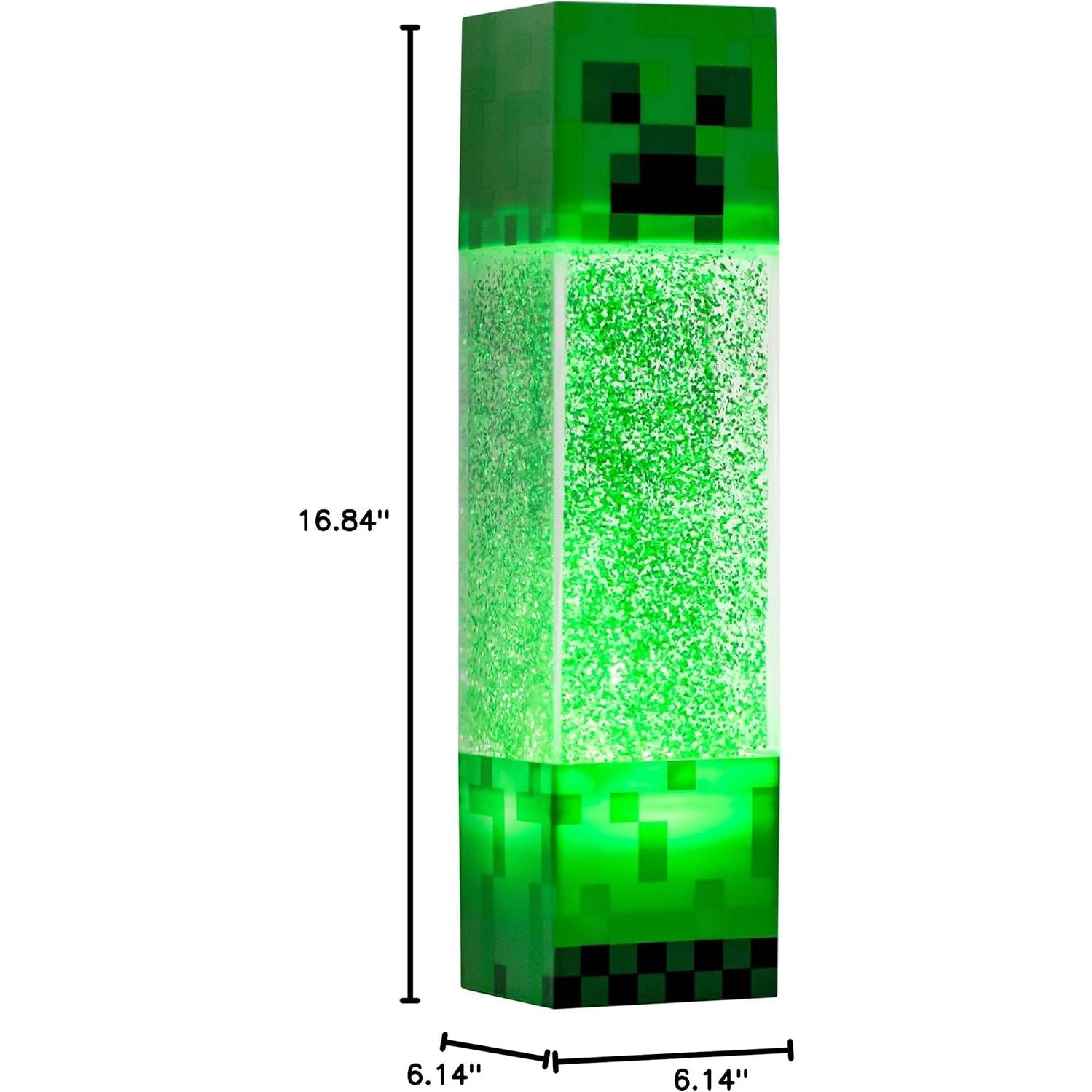 Lámpara LED Creeper Minecraft 30.48 cm Verde Portátil