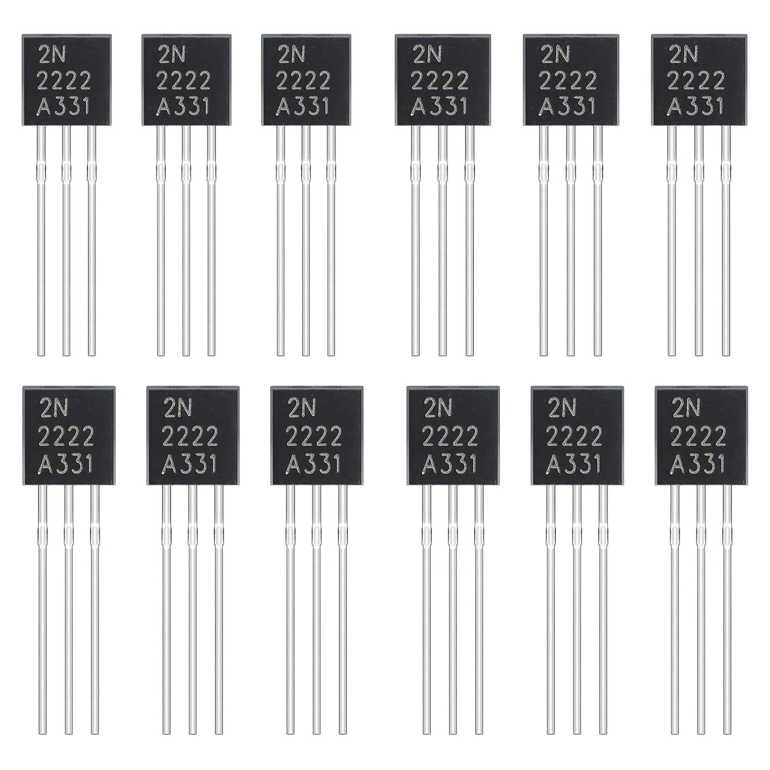 50 Transistores 2N2222 TO-92 MOSFET N-Canal 0.6A 30V