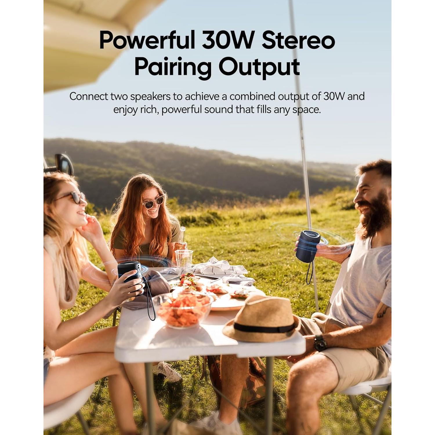 Altavoz Bluetooth Portátil PulseSound 20W Impermeable IPX5