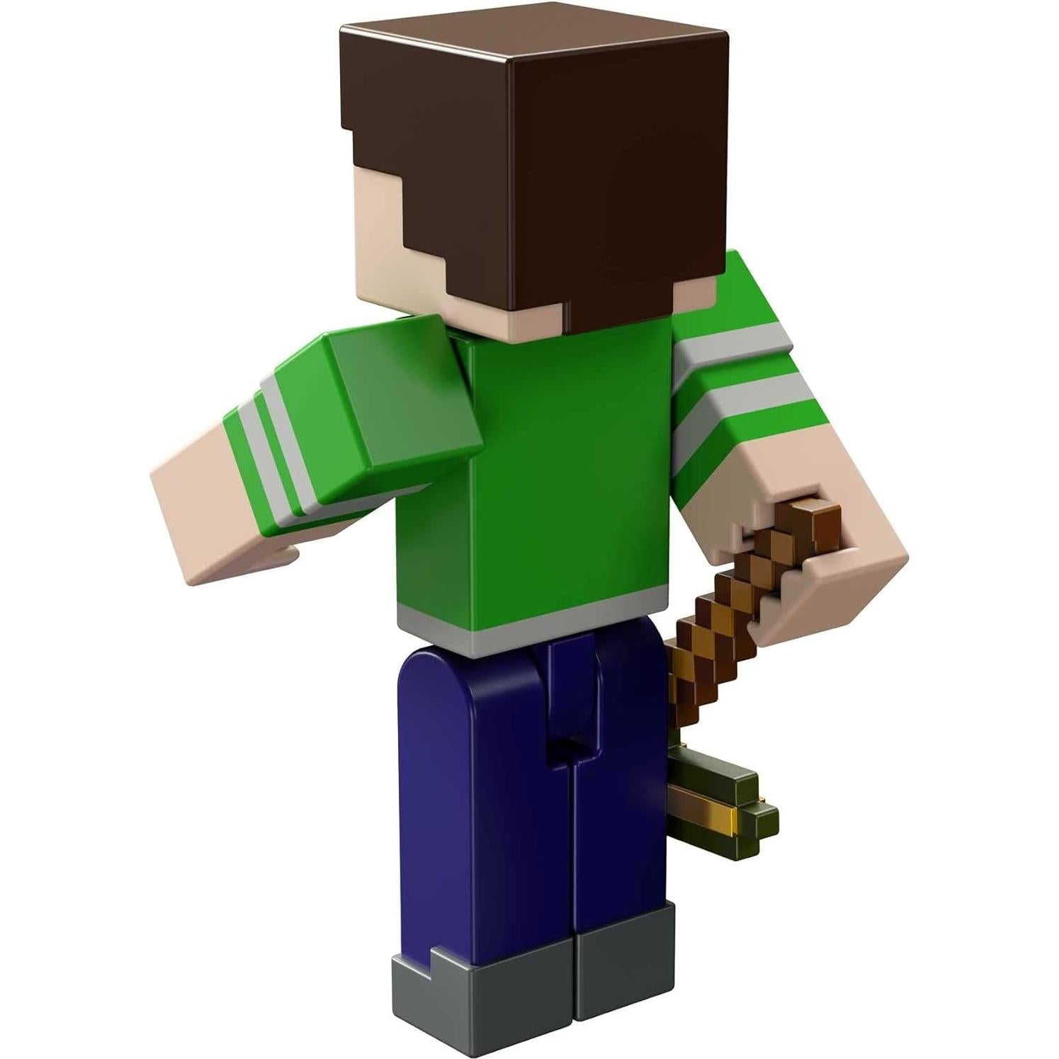 Figura de Acción Minecraft Steve con Portal - Mattel - 8.25 cm