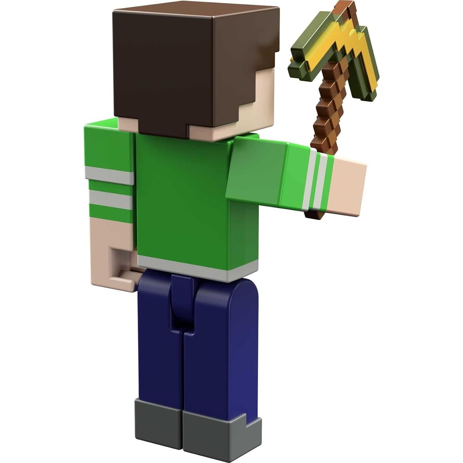 Figura de Acción Minecraft Steve con Portal - Mattel - 8.25 cm
