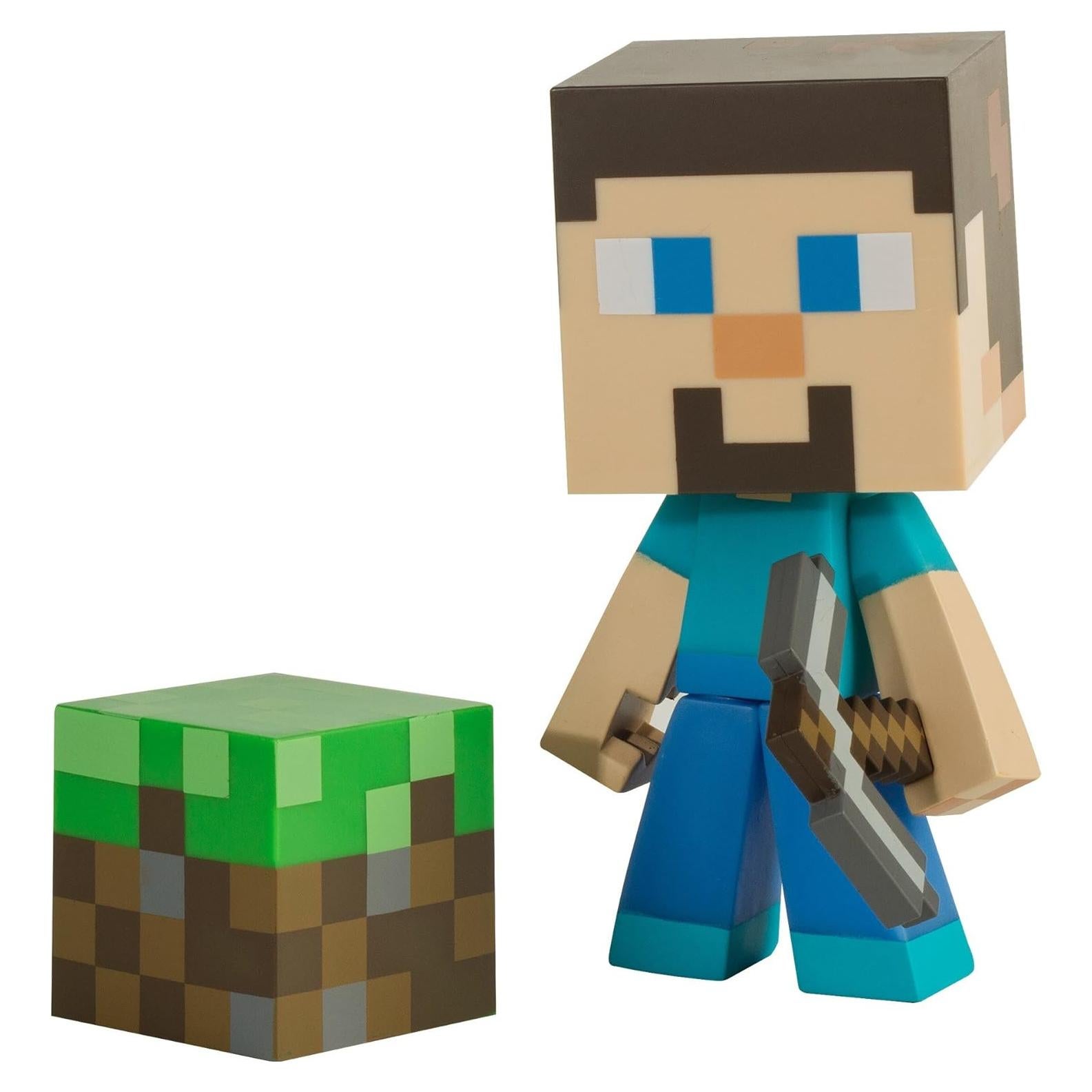 Figura de Vinilo Steve Minecraft 15.24 cm con Pico Removible