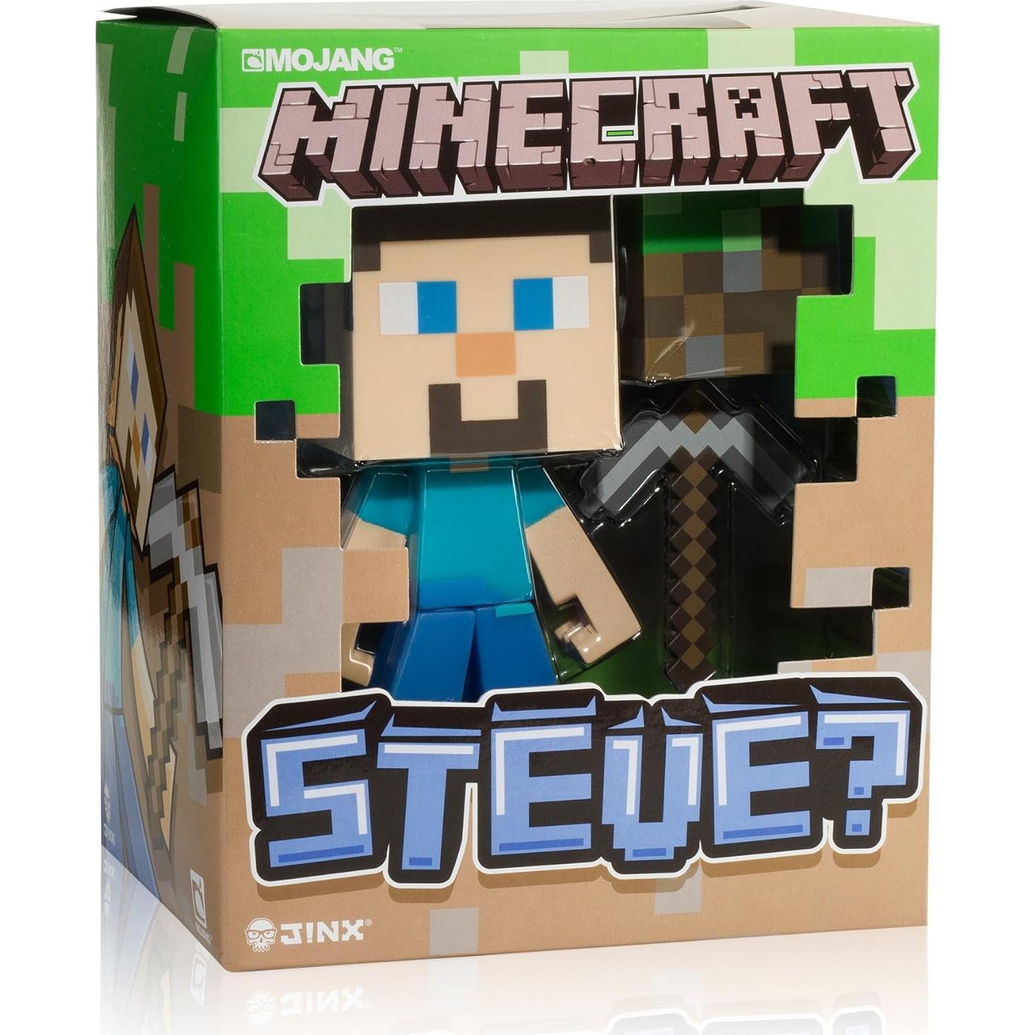 Figura de Vinilo Steve Minecraft 15.24 cm con Pico Removible