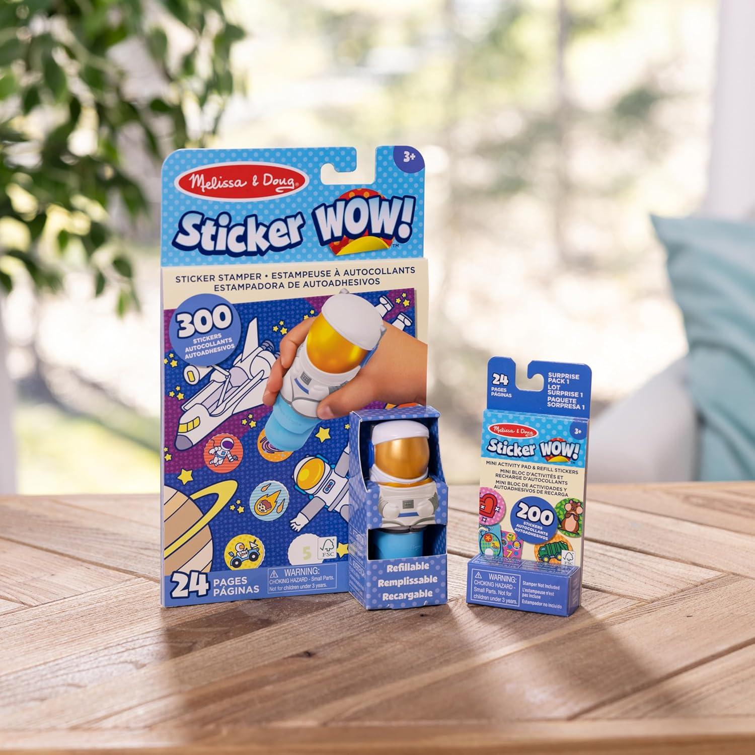 Melissa & Doug Sticker WOW! Astronauta 500 Pegatinas y Actividades