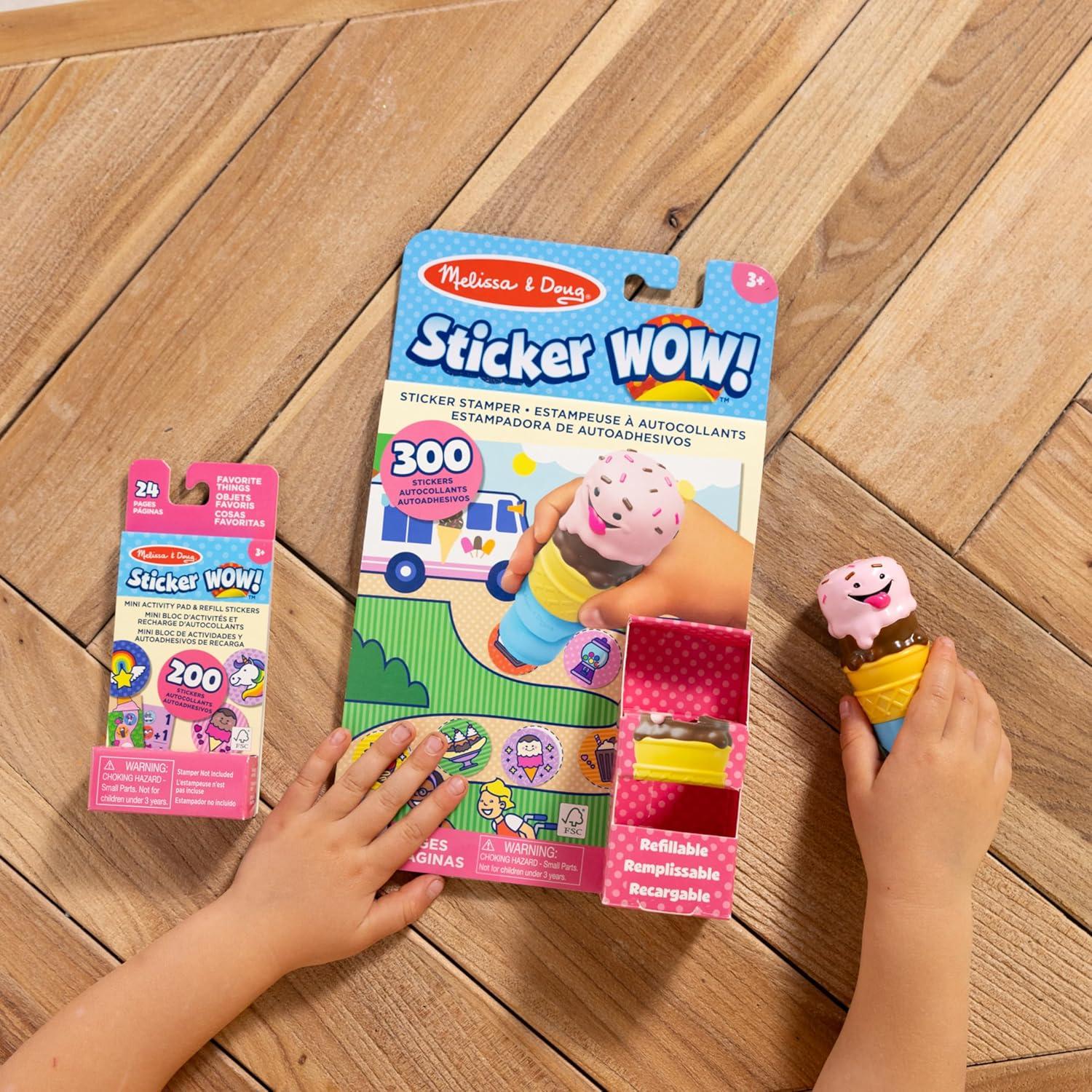 Melissa & Doug Sticker WOW! Helado 24 Páginas 500 Pegatinas