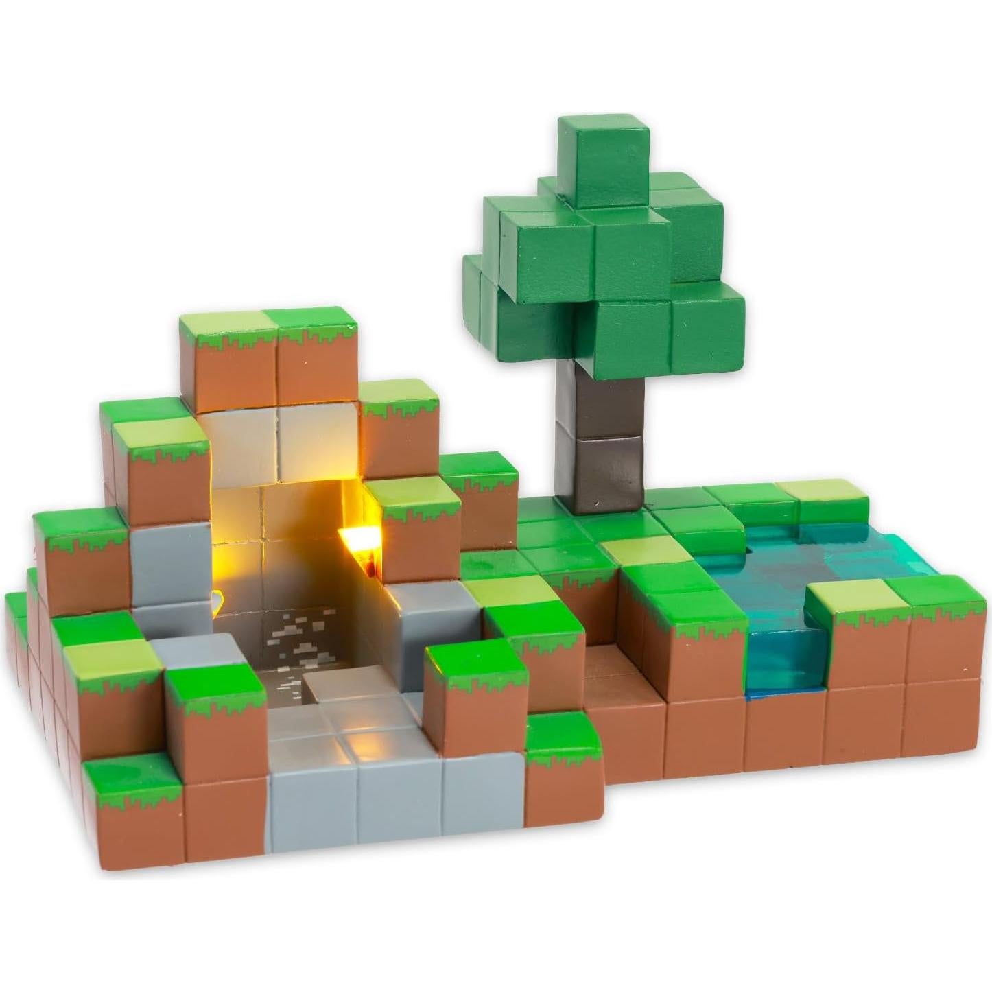 Conjunto de Juego Minecraft Village - Mina de Diamantes con Figuras