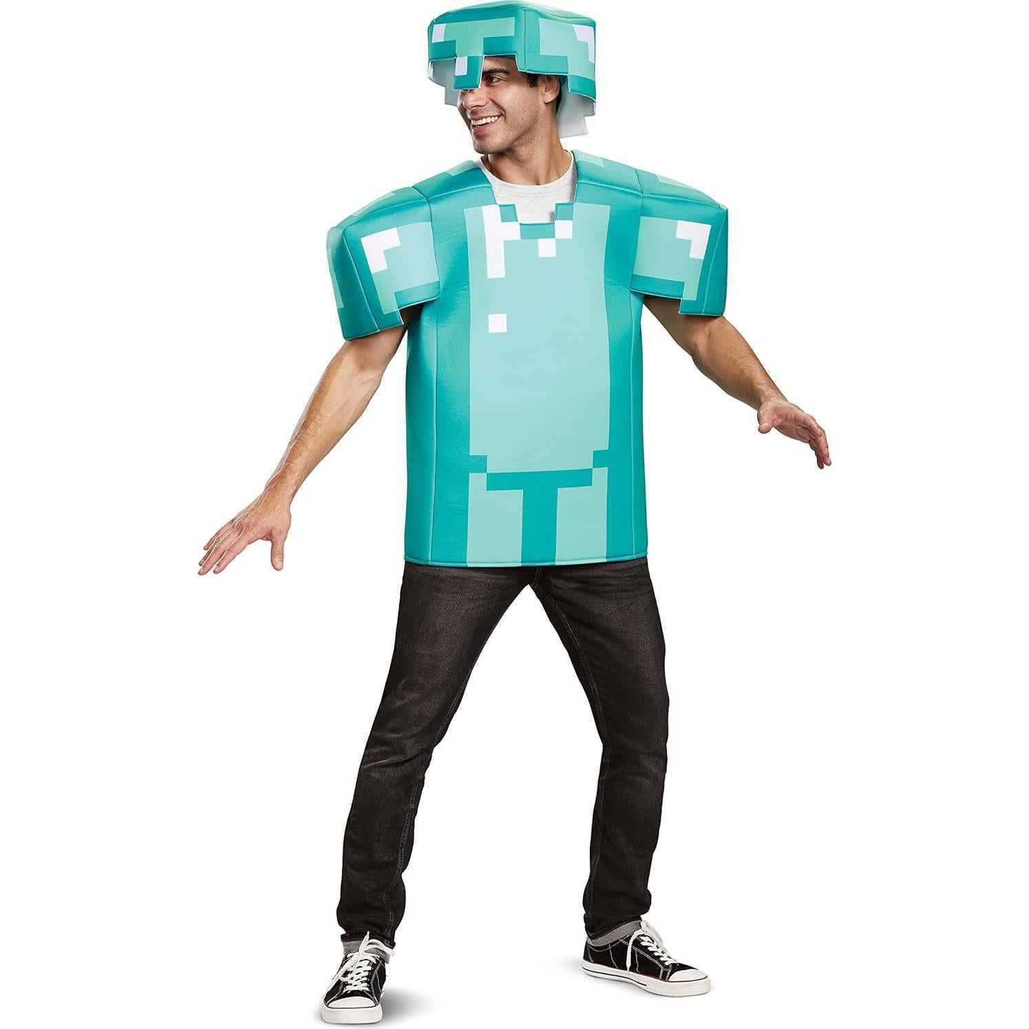 Disfraz Hombre Minecraft Armadura Clásica Talla Única