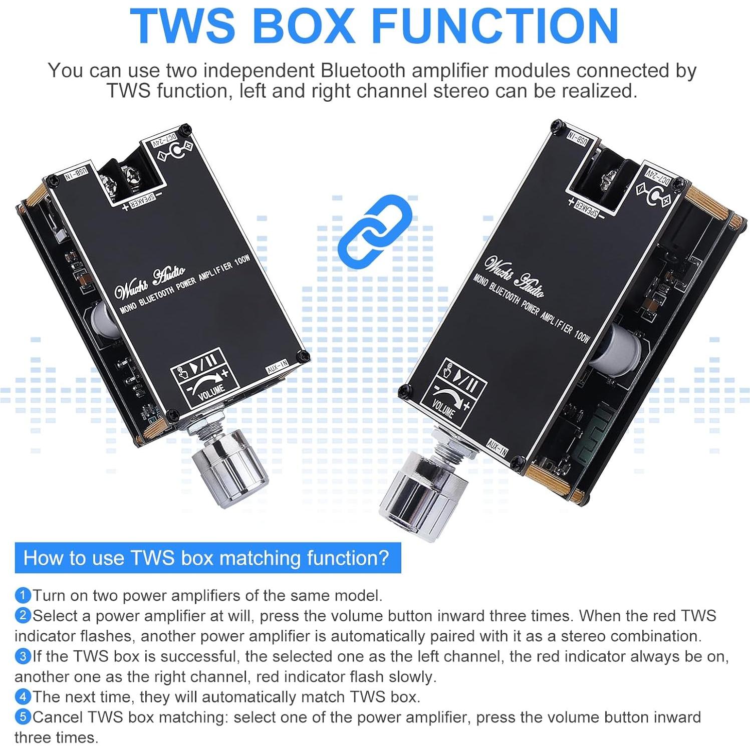 Placa Amplificadora Bluetooth ARRAROWN ZK-1001B 100W Mono