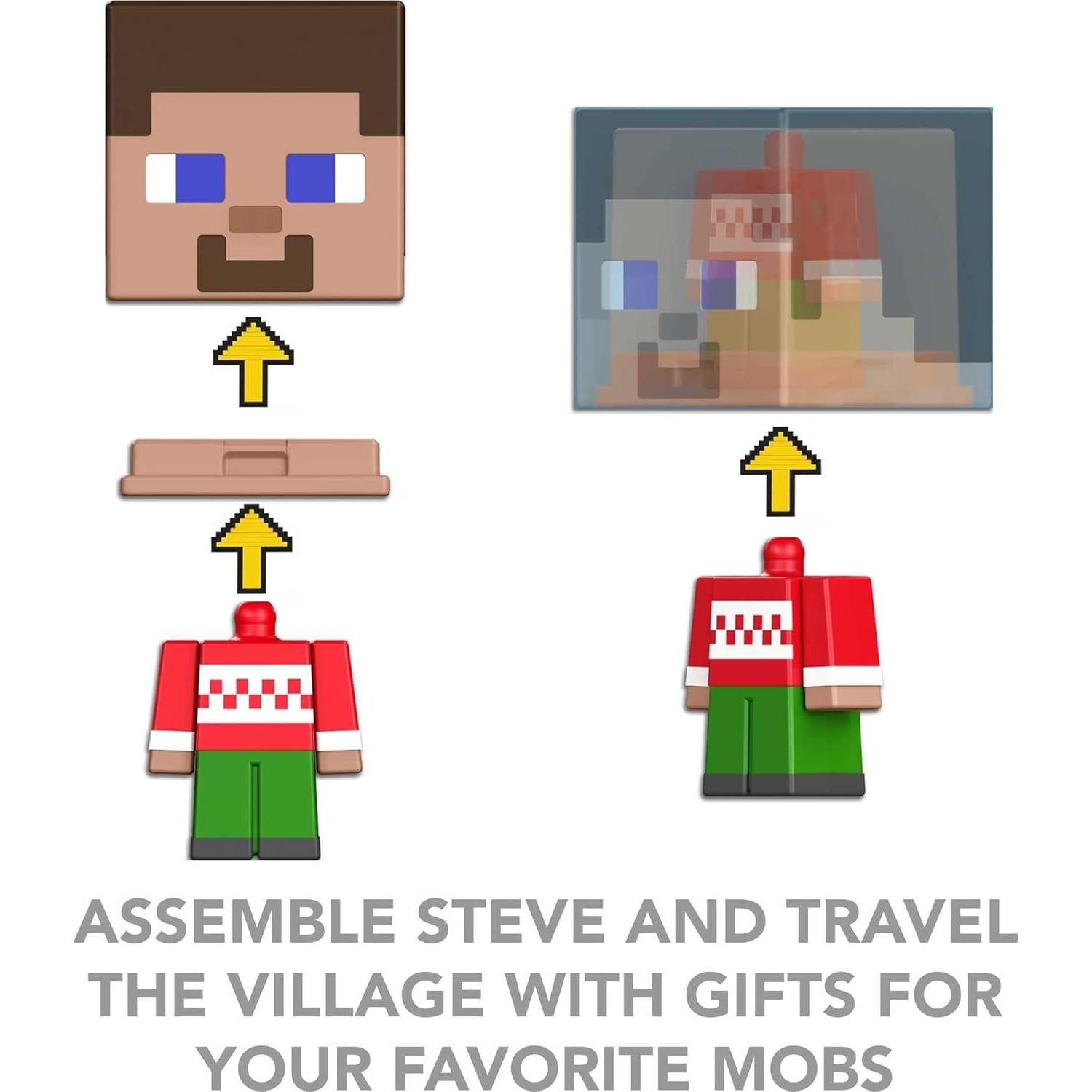 Calendario de Adviento Minecraft Mattel con 24 Sorpresas y Figuras