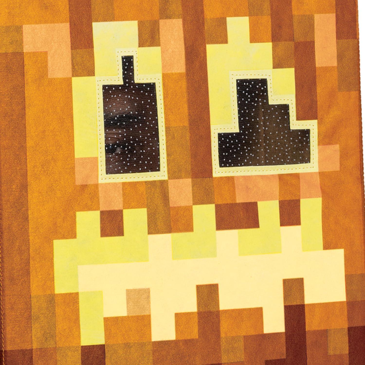Disfraz Máscara Jack O'Lantern Minecraft Brillante 8+