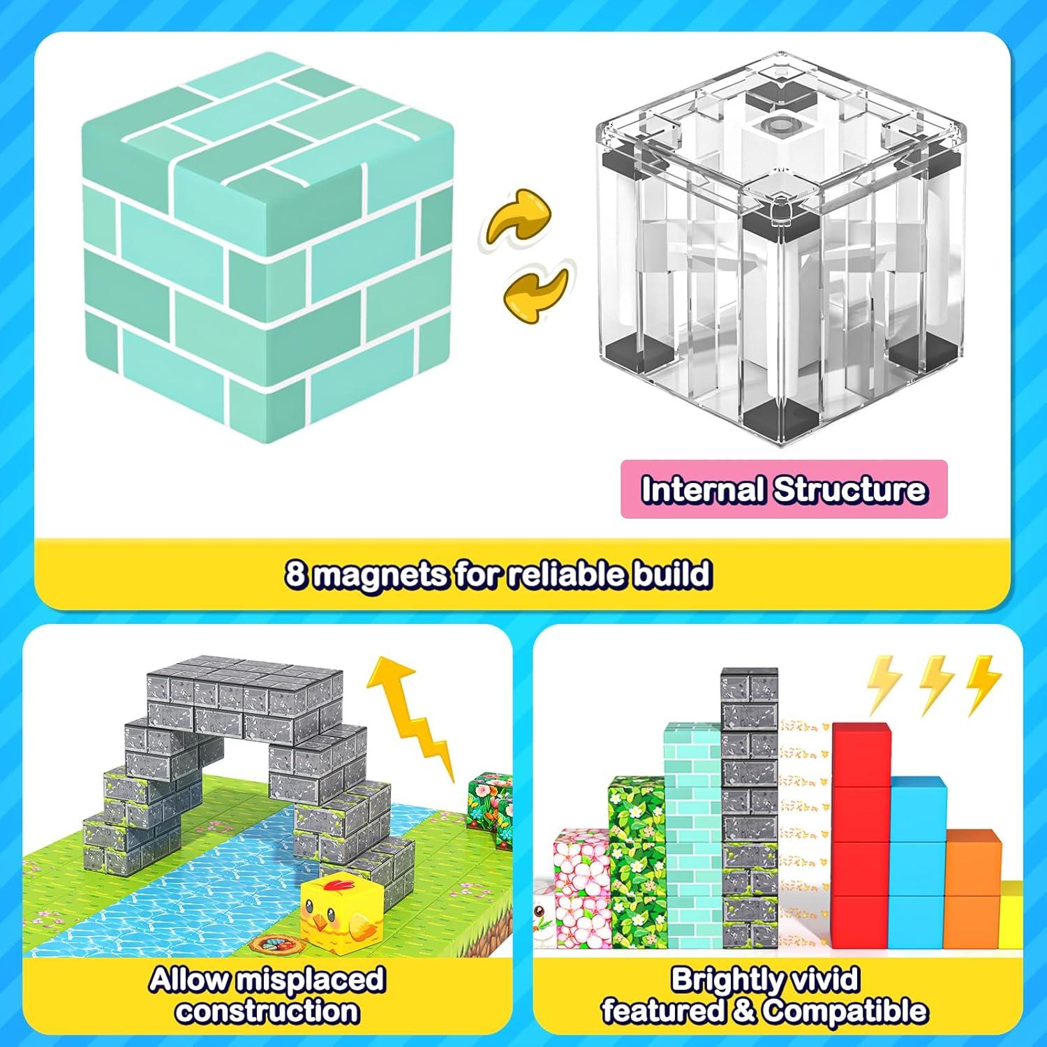 Bloques Magnéticos Norline 108PCS Juguetes Educativos 3-8 Años