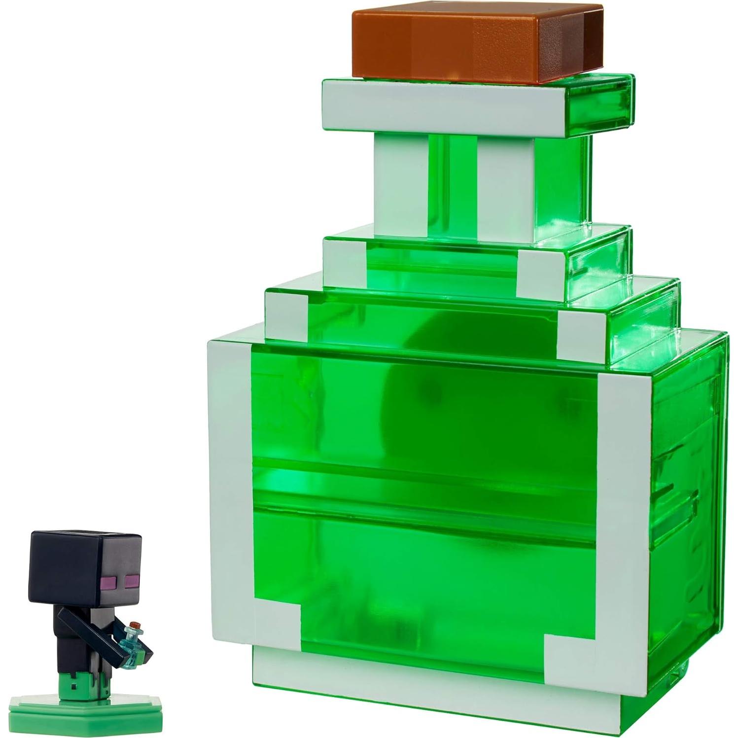 Estuche Coleccionista Mattel Minecraft Poción con Figura Mini