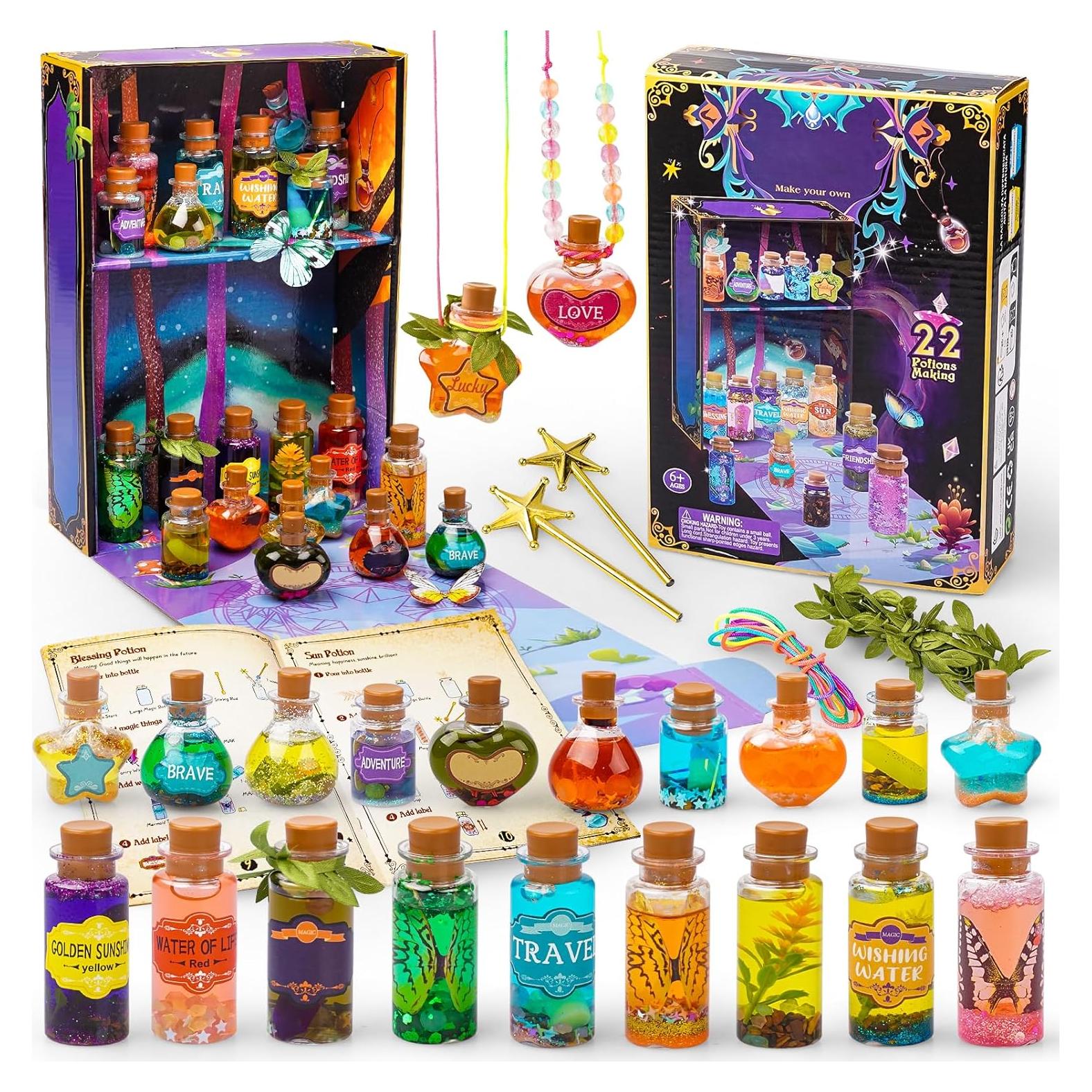 Set de Pociones Mágicas DIY JEEKALO 22 Botellas Brillantes