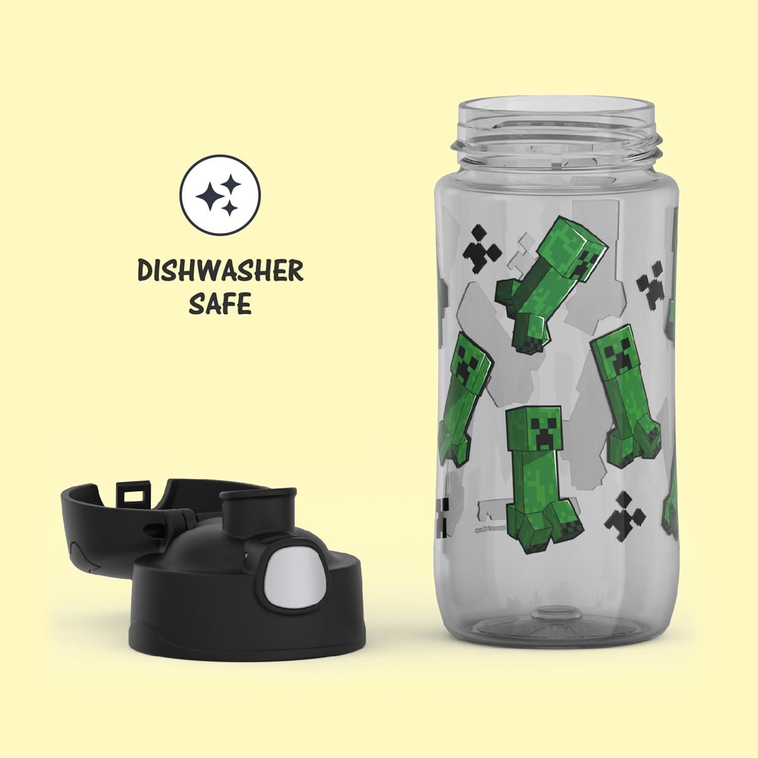Botella de Hidratación Plástica THERMOS FUNtainer 473 ml Minecraft